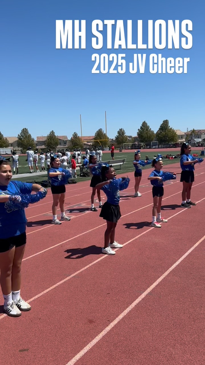 Introducing the 2025 MH Stallions Jr Varsity Cheer team.