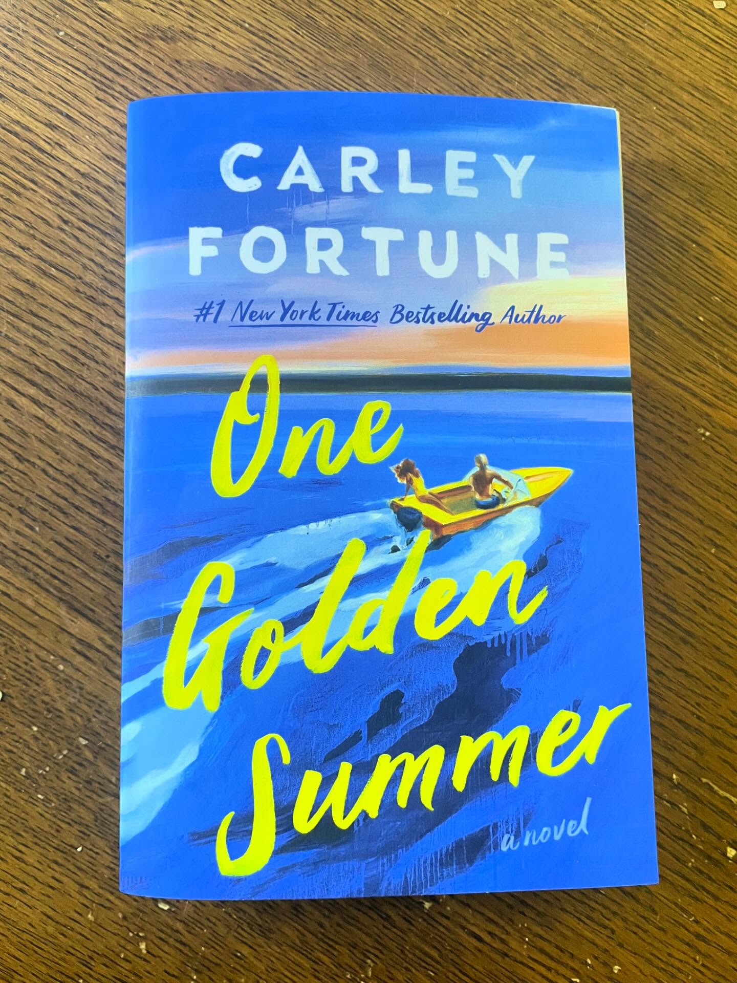 This is somehow my first Carley Fortune book, and I have no idea why. One Golden Summer is the perfect summer romance, charming and lovely from the first page to the last. I loved the low-stakes character journeys that Alice and Charlie go through over the course of their summer at the lake.
Carley Fortune gets it—Charlie might be attractive for all the normal ways, but it's his choices to do things like take Alice's nan to choir practice and build his future nibling a massive treehouse that make him such a great character. I like that him being successful and wealthy is entirely irrelevant to the story; up at the lake, he's just Charlie, free from all the demands of the city.
As summer winds down and those of us in school/university jobs gear up for our normal lives to start again, I'm so grateful for books like this one for helping me to soak up all the beauty of summer before we make room for the cozy sweaters and warm drinks of fall.