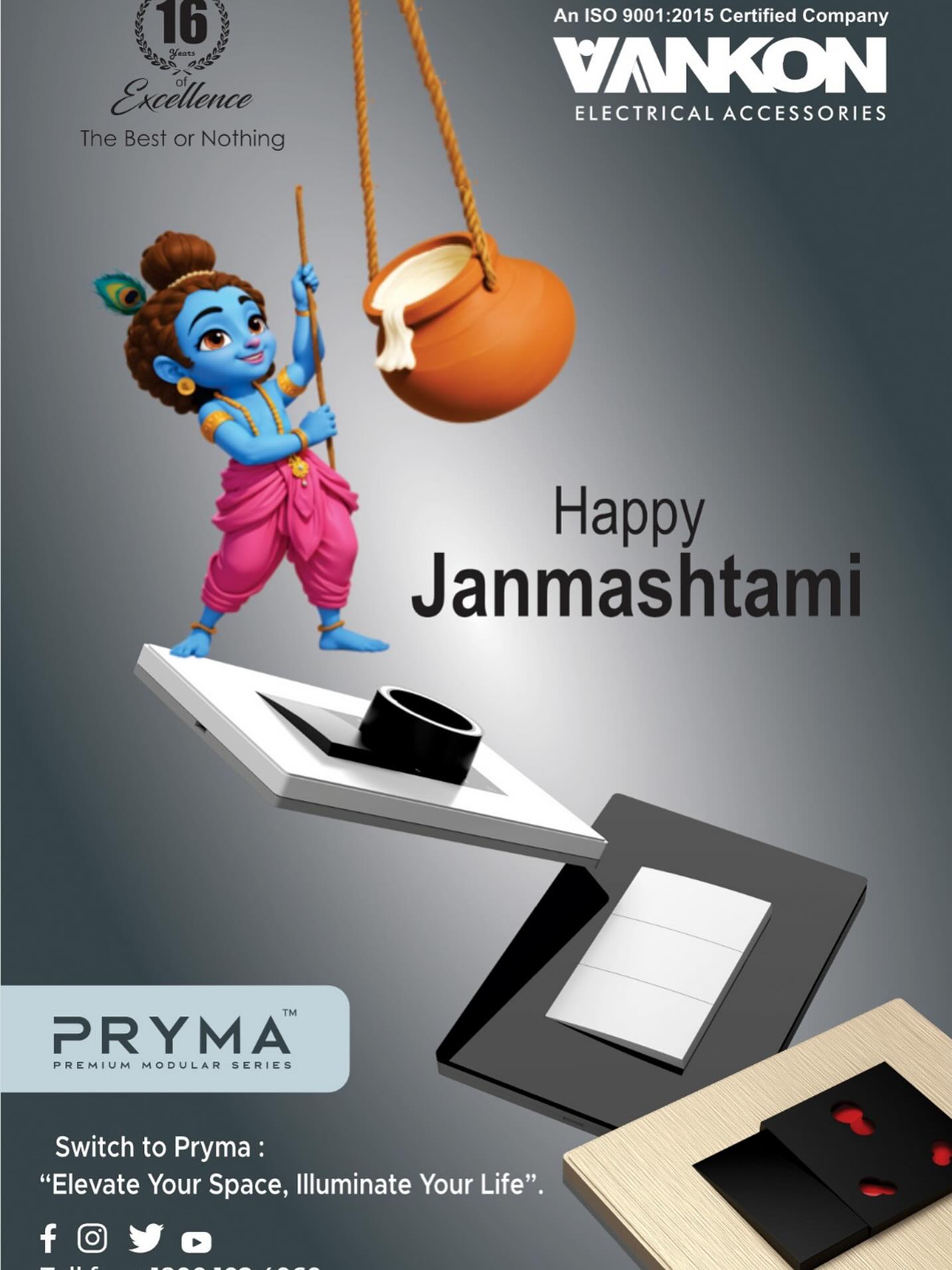 Vankon wishes everyone very happy Janamasthami! 🙏🏻
Jai Shri Krishna! 🙏🏻🦚