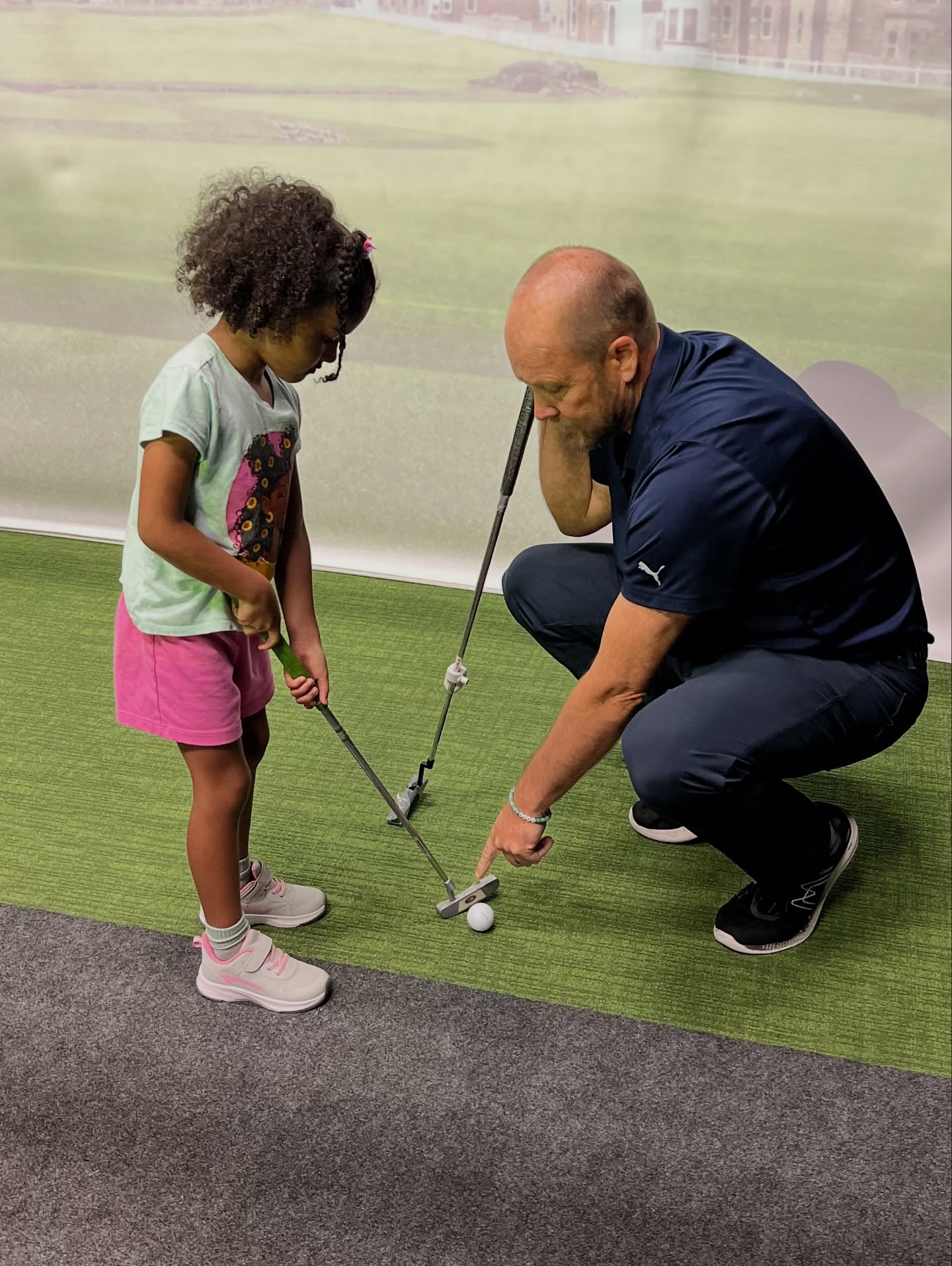 Did you know... the @pgatoursuperstore offers FREE golf lessons every Saturday? My daughters had their first official golf lesson today! Can’t wait to play golf with them one day 😊 #GolfGirl 
.
.
.
.
#PGATourSuperstore #Golf #GolfLessons #BeginnerGolfer #FamilyTime #SaturdaysAtTheSuperstore #BlackGirlsGolf #DidYouKnow #KidsGolf