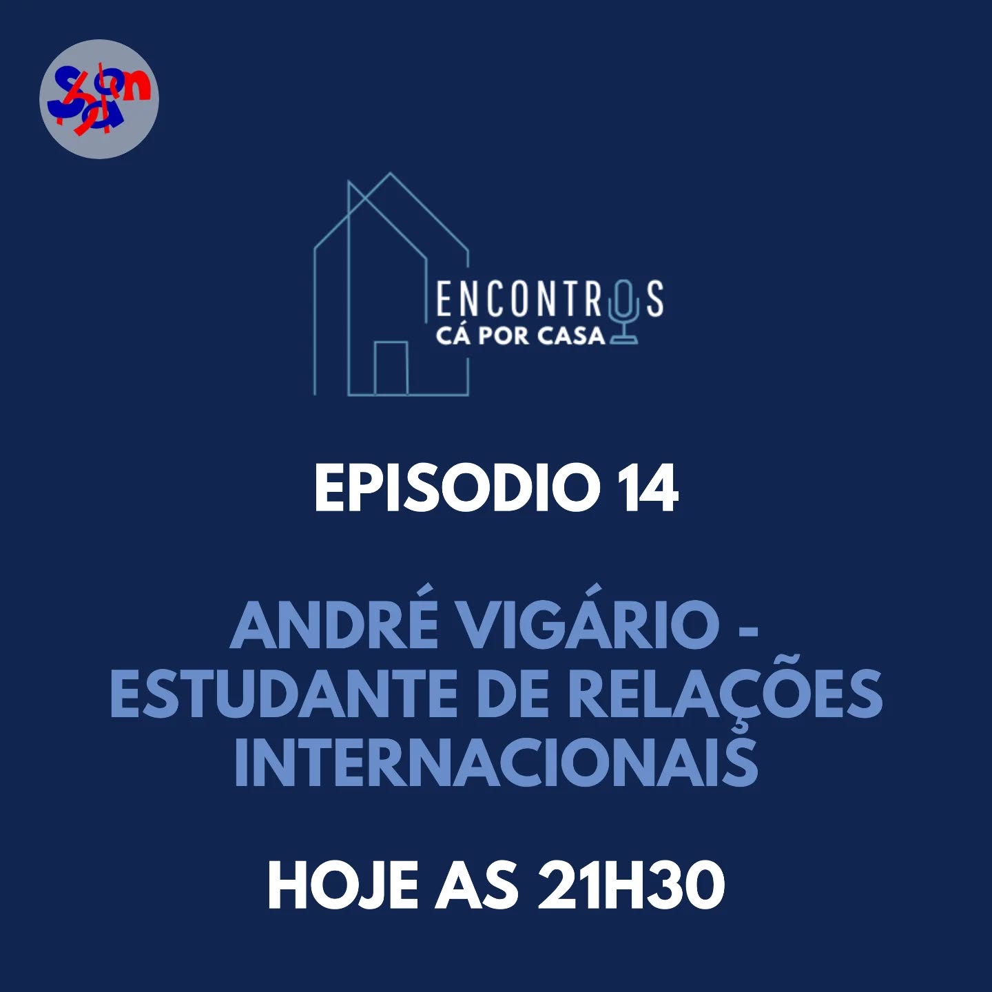 ✨ **O décimo quarto episódio do podcast "Encontros cá por casa" está no ar hoje, às 21h30!** ✨
No episódio de hoje, o nosso convidado é André Vigário, natural de Coimbra, nasceu a 25 de maio de 2005. Realizou o EI em Coimbra em 2022. É estudante de Relações Internacionais na Faculdade de Economia da Universidade de Coimbra.
Não perca! 🔔 **Sintonize às 21h30** e clique no link da bio para ouvir a conversa!
#EncontrosCáPorCasa #Podcast #Fé #Shalom #MEJSH