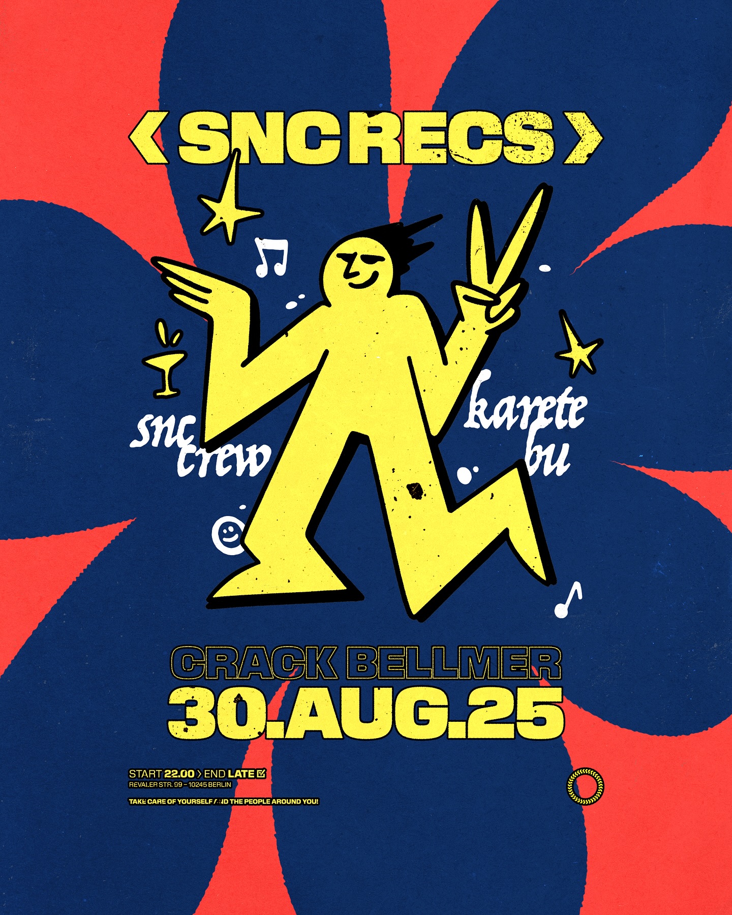 Berlin Fam! Who’s ready for a proper house night? On August 30th we’re returning to @crackbellmer and their awesome soundsystem. 💫
This time full SNC Crew teams up with @karetebu, part of the infamous Nachdigital crew, to serve what we all love most: deep house cuts, breaks & heavy basslines all night long. Bring your crew & hit that RA link in our Bio. Let’s get down 🫂