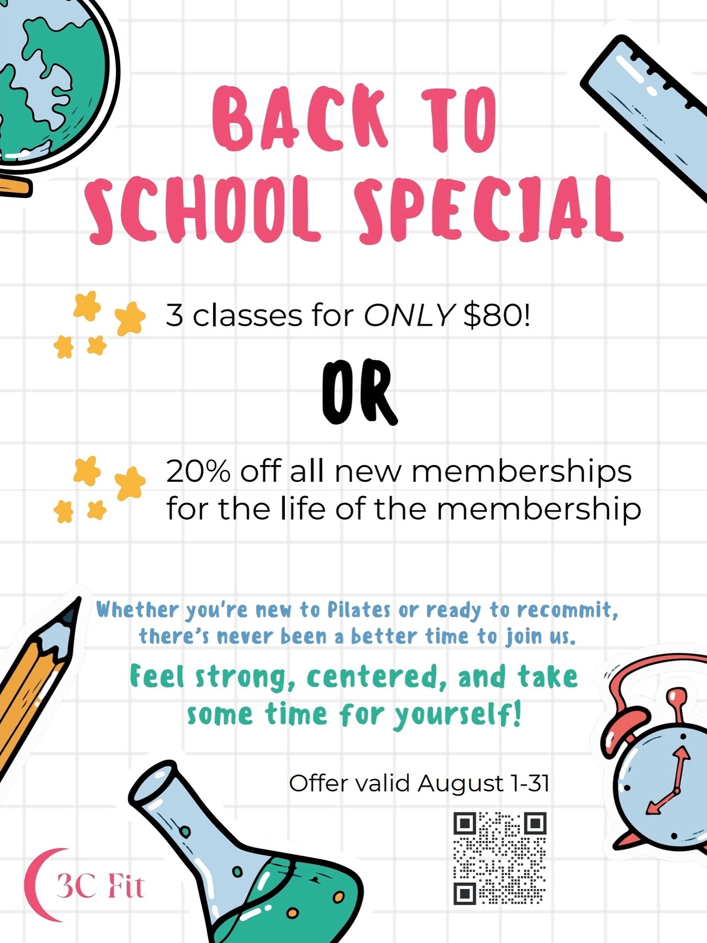 Whether you’re new to Pilates or ready to recommit, going “Back to School