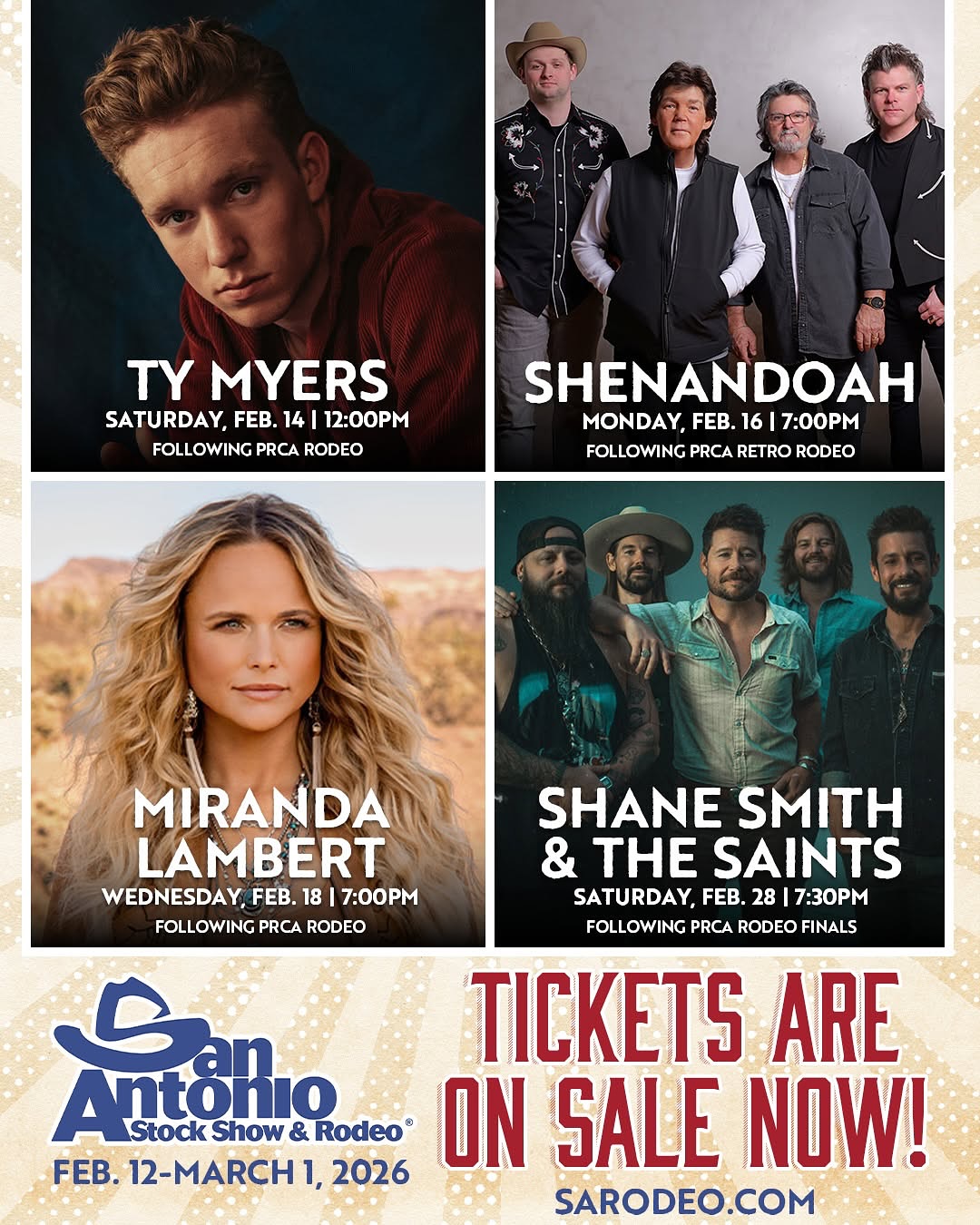 Grab your tickets now at SARODEO.COM. Let’s Rodeo, San Antonio!