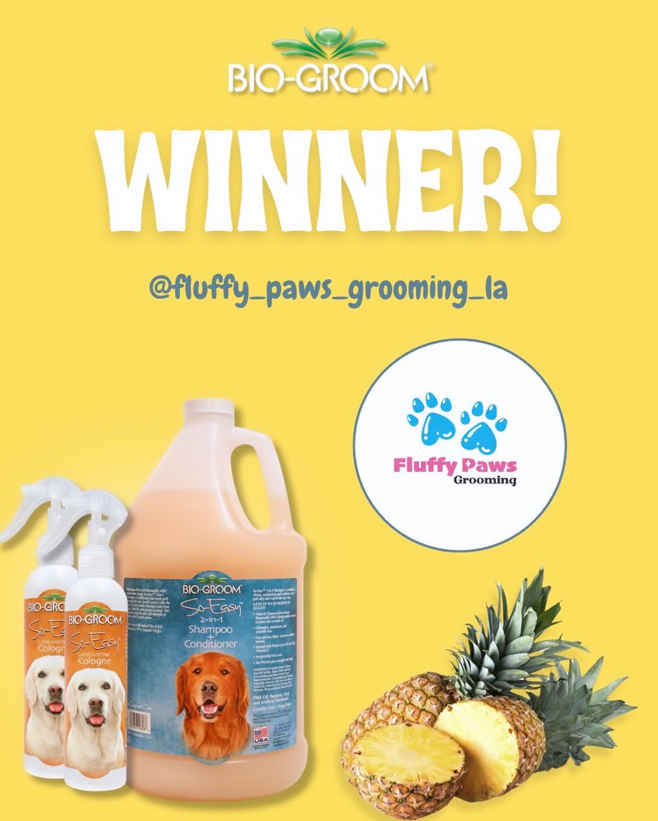 Wow!! ๐ถ So happy to have won this giveaway!! I personally love Bio-groomsโ products so much! ๐๐พ They leave my furry friends with a delightful scent and such a soft coat! ๐๐๐ค Thank you so much!! ๐ @biogroom.pets ๐พ