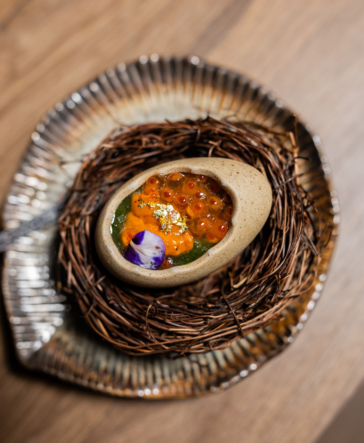 Exclusively served at dinner, Kentaro Omakase presents our Mushimono (蒸物) a delicate steamed Hokkaido Uni Egg Chawanmushi, topped with a luxurious Aosa seaweed ankake sauce. With only a handful of counter seats available each evening, this intimate dining experience is truly unforgettable. Bookings are essential.