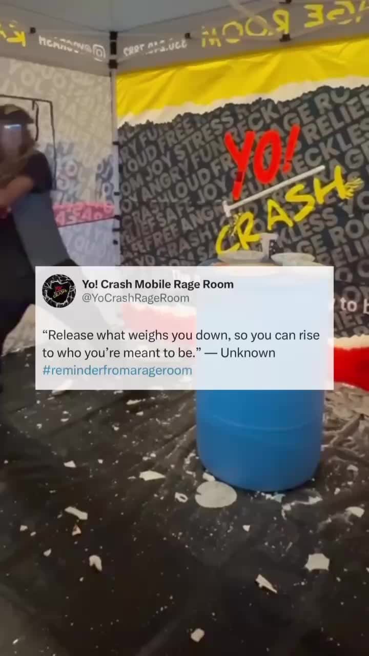 Reminder: let go, smash it out, and rise into who you were meant to be.
Cleveland, you showed us how to release what weighs you down and rise up 🔨✨ All love to those who raged with us at the Nation Urban League Community Day!
@naturbanleague
•
•
#yocrashrageroom #rageroom #yocrashmobilerageroom #yocrash #smashroom #angerroom #ohiorageroom