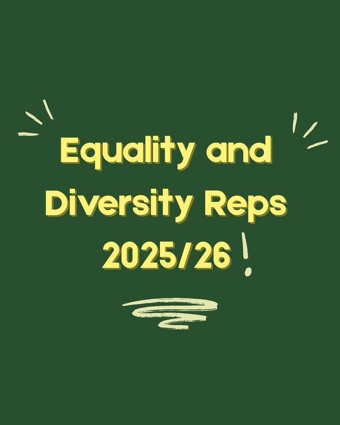 Meet our equality and diversity reps for this year! 💙💛