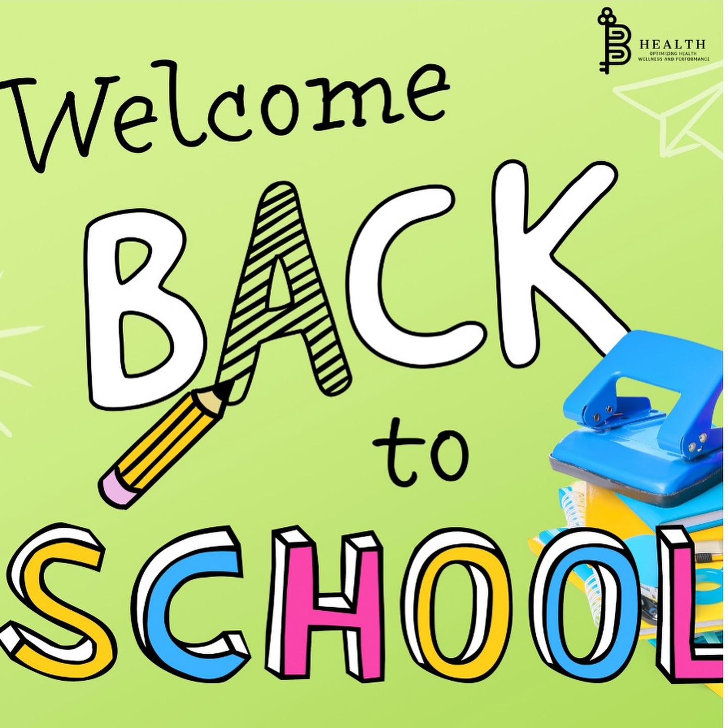 ✨ Welcome back! ✨
A new school year means new opportunities to learn, grow, and shine. Whether you’re hitting the books, stepping onto the field, or balancing school and work—remember to take care of your body, move with confidence, and know that we’re cheering you on every step of the way. 💛
Wishing you a healthy, joyful, and successful school year ahead!
— The B-Health Team 🖤💛