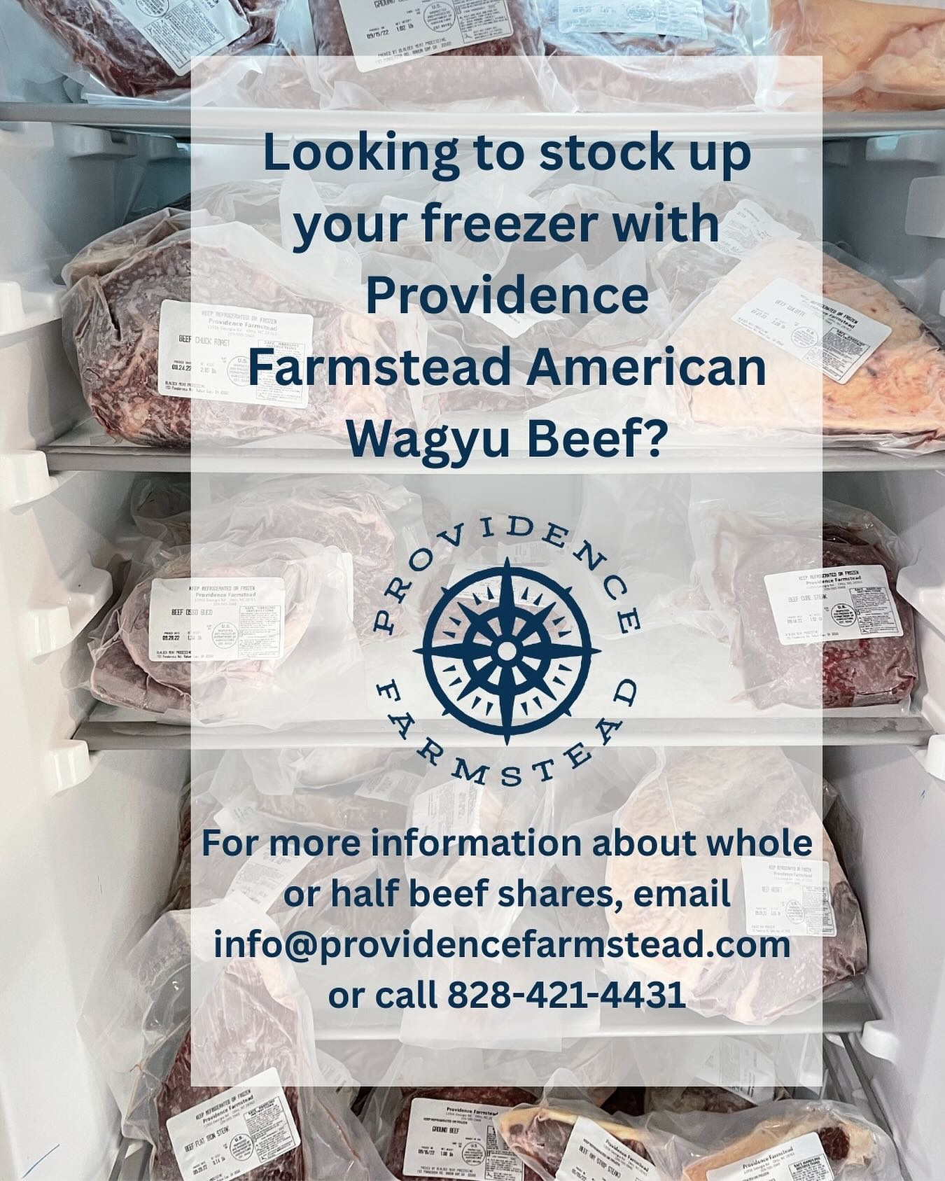 We are thankful for your support through retail purchases of our family’s American Wagyu Beef at The Farmstead Market in Clayton, Shearl Produce, Yonder, The Farmhouse Market at Lake Burton. If you are looking to stock up in bulk, we offer our beef in whole and half shares, cut to meet your exact preferences! 🥩✨
Simply send us an email or give us a call, and we are happy to walk you through the process of stocking up!