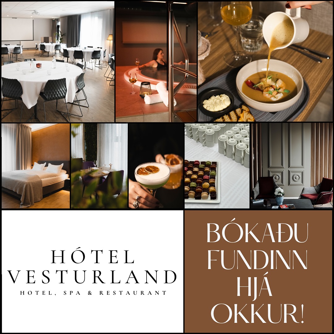 📢 Það er frábær aðstaða fyrir fundi og árshátíðir á @hotel_vesturland! 🍾