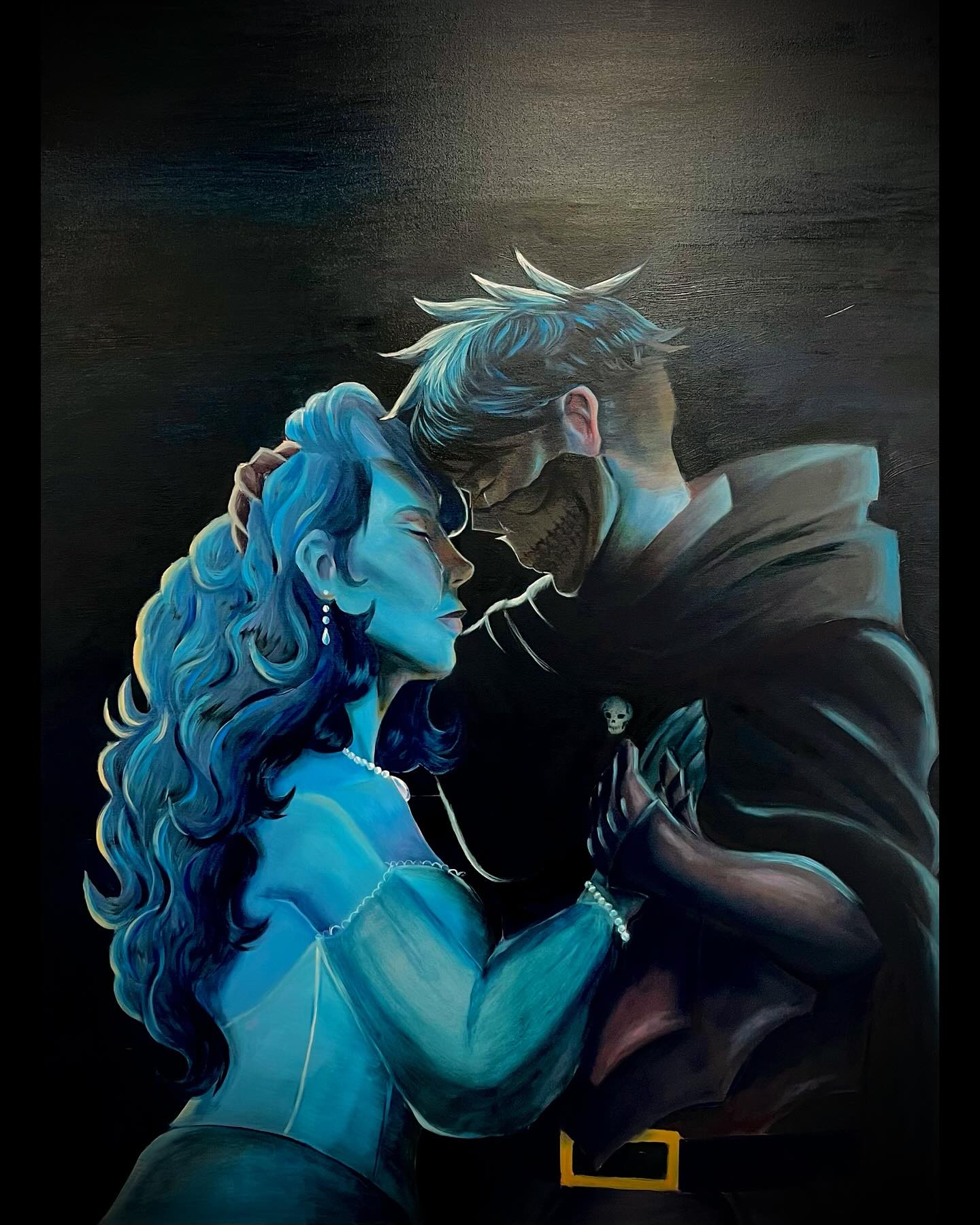 Intermediate painting pt 2.
-
Alright the next two painting will be individual posts as they tie to this account.
-
3rd painting
Prompt: Tell a story (48 x 36)
We were to do a painting that tells a story and what better that than using Isai and Caroline. Isai and Caroline were painting as finally after so long seeing each other a knight rescuing the princess, I don’t know I wanted to interpret them embracing😳👉👈.
-
#painting #oilpaintingartist #oilpaintingsoncanvas #oc #ocs #traditional #art #artwork #artist #canvas #paintings #gamblinoils