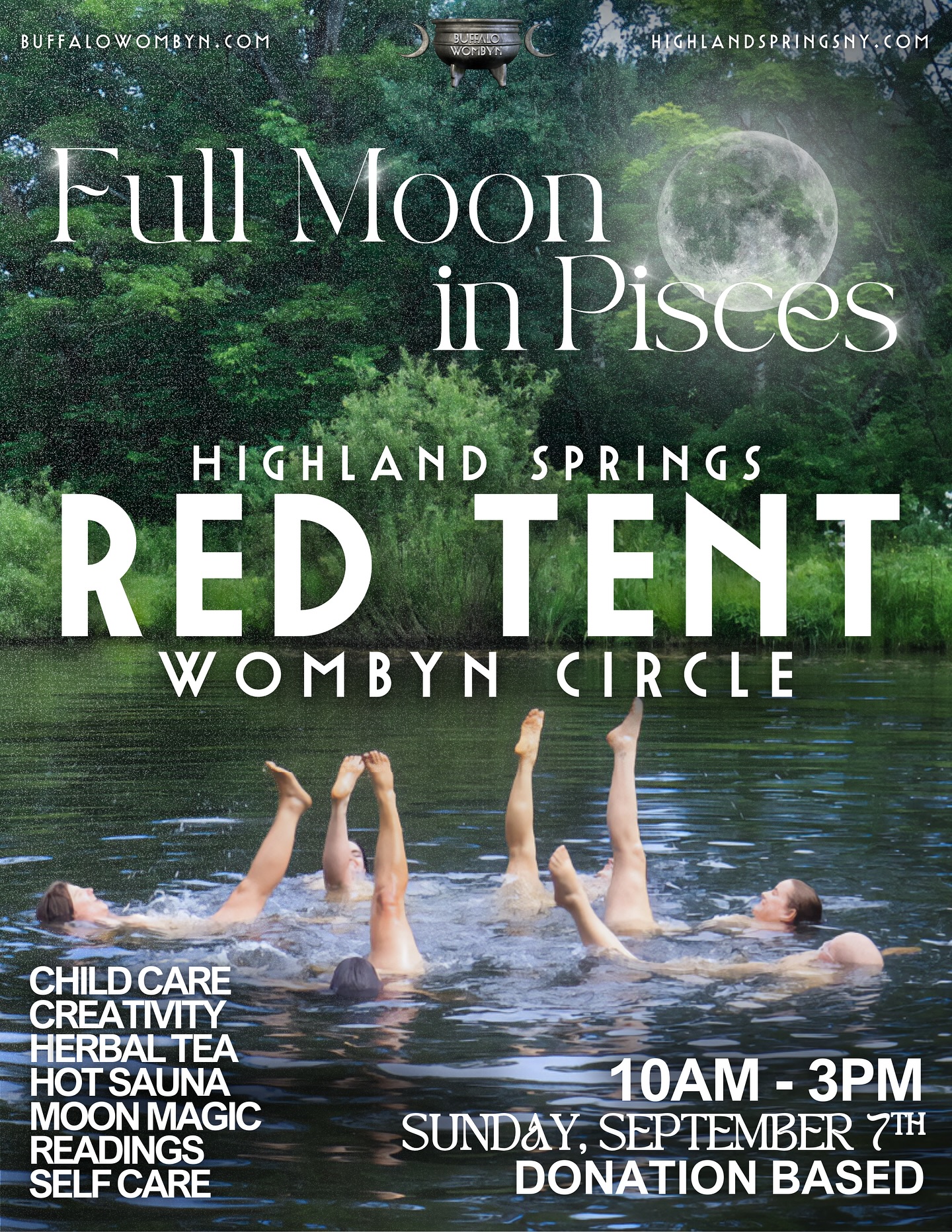 EVENT IS SOLD OUT โฅ๏ธโฅ๏ธโฅ๏ธ
look out for future events
Buffalo Wombyn & Highland Springs invite you to join us for a Red Tent Event โ During the Blood Full Moon in Pisces! ๐ฅ๐ฉธ
Long ago, Red Tents were a Sacred Space where Wombyn would gather to Rest, Bleed, Dream, and to Commune. They were Sanctuaries of Softness and Strength โ Woven from Stories, Community, and the Rhythms of the Moon.
Now, we gather in the same Spirit as Our Ancestors. To Share. To Listen. To Be Connected.
This Circle Welcomes all who hear the Call โ To Reconnect with our Inner Wisdom, To Honor our Cycles, and to trust in the arms of Community.
_____________
We will be offering a Separate Space with Child Care throughout the Duration of the Event along with an Herbal Craft Station, Food & Drink, and Space/Time to relax.
RSVP LINK IN OUR BIO -
We ask to RSVP on our Website, we will not be accepting RSVPs through our Instagram for this event to ensure direct Communication for the Facilitators & you!
โโโ
Photos Taken at the Wild Womenโs Solstice Retreat hosted by @upside_uma @earth.cobain on the land @highlandspringsfloral.
Photographer Credits : @m000nwater
Thank you, Thank you, Thank you!