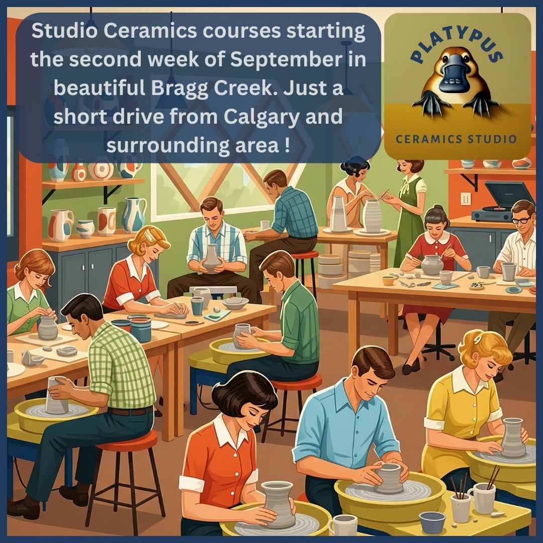Get ready to get your hands dirty!
Our fall Studio Ceramics courses are just around the corner, starting the second week of September.
Whether you're a complete beginner or looking to refine your skills, our Studio Ceramics courses are the perfect place to learn and create. We're all about providing a patient and encouraging environment where you can truly explore the art of ceramics.
What makes our courses special?
• A fully equipped, modern studio with everything you need.
• An awesome selection of forms and moulds for all you handbuilding enthusiasts.
• Unlimited open studio time with instruction! That's right—practice as much as you like during the 6 weeks to really get in the groove.
• A huge variety of glazes, underglazes, and underglaze transfers to bring your unique vision to life.
We have classes for both adults and children, so it's a great activity for everyone. Come join our creative community and discover the joy of making something with your own hands.
Spaces fill up fast, so check out our website to learn more and sign up today! https://www.platypusceramics.com
#BraggCreek #PotteryClass #StudioLife #ArtClass #FallCourses #GetCreative #ClayArt #PotteryForKids #PotteryForAdults #PlatypusCeramicsstudio #HandbuildingCeramics #MindfulCreativity #PotteryClass #pottery #braggcreek #calgary #artclasses #ceramics #pottery #yycpottery #yycpotterystudio #calgarypottery #calgaryceramics #getyourhandsdirty#ihavethisthingwithceramics #уус