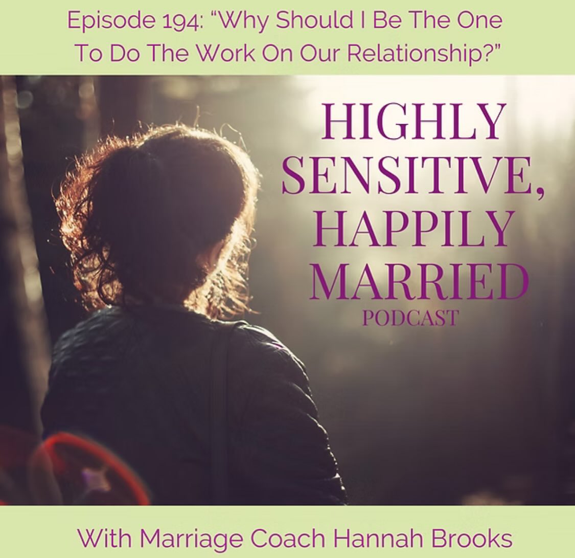 This may be one of the most important episodes you will hear to make your marriage the one you want it to be.
Especially if, like so many women, you wonder “Why do I have to be the one to work on our relationship?” Or you feel burdened or resentful that you seem to be alone in working on your marriage. Or if it just seems unfair that a lot of relationship advice is directed at women, when men have so much to learn when it comes to having a great relationship.
If you’re feeling that way, I get it. I’ve been there. AND it is making it HARDER to have the loving, connected, mutually supportive marriage you want with your spouse.
In this episode, you’ll hear why. And why this line of thinking is leading to an almost epidemic of women being unhappy in their marriages.
What I want most is for you to feel deeply fulfilled in your relationship–and you want that too! So we’ve got to address this. Because trying to create deeper, better love from a sense of burden and resentment will never work.
You didn’t get married to just tolerate your relationship. You signed up for something way better than that. You want to truly enjoy your marriage. And like it or not, that means you WILL have to work for it, no matter how much your partner is also working on it.
But it can be fun, even joyful. In fact, in this episode, I share how I work on my marriage every single day—with joy, passion, and feeling like it’s a sacred honor that I GET to do–and how you can, too.
Listen to this episode to move past the burden and resentment that comes from feeling like you have to do this work with no or very little help from your spouse, and so you can feel truly empowered to do what it takes to make your marriage what you want it to be.
Listen wherever you get your podcasts.
#hsp #hsppodcast #highlysensitiveperson #relationships #marriage #marriageproblems #loveandrelationships #highlysensitivepeople #highlysensitive #resentment #resentful #partnership #bettermarriage #coupleshelp #marriageimprovement #marriagegoals