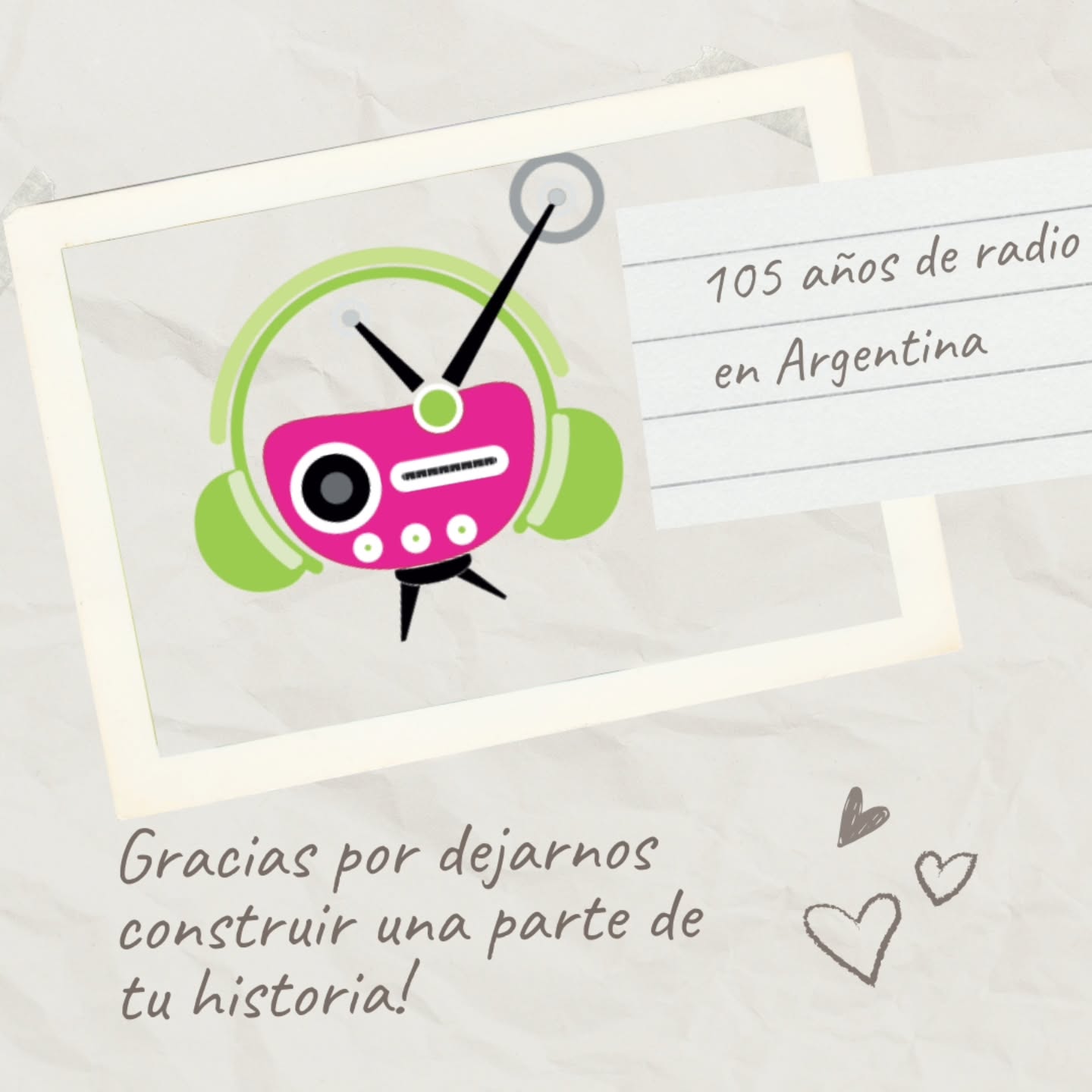 🇦🇷Hace 105 años nacía la radiofonía en Argentina. Nos enorgullece defender la expresion de voces y opiniones un siglo después.
🫶Aguante el encuentro, la escucha, la creatividad, los equipos, las ideas, el compartir que se ponen en funcionamiento cuando se enciende el AIRE.
Por muchos años más Radio Querida 📻
#radioargentina #unsigloderadio #argentina