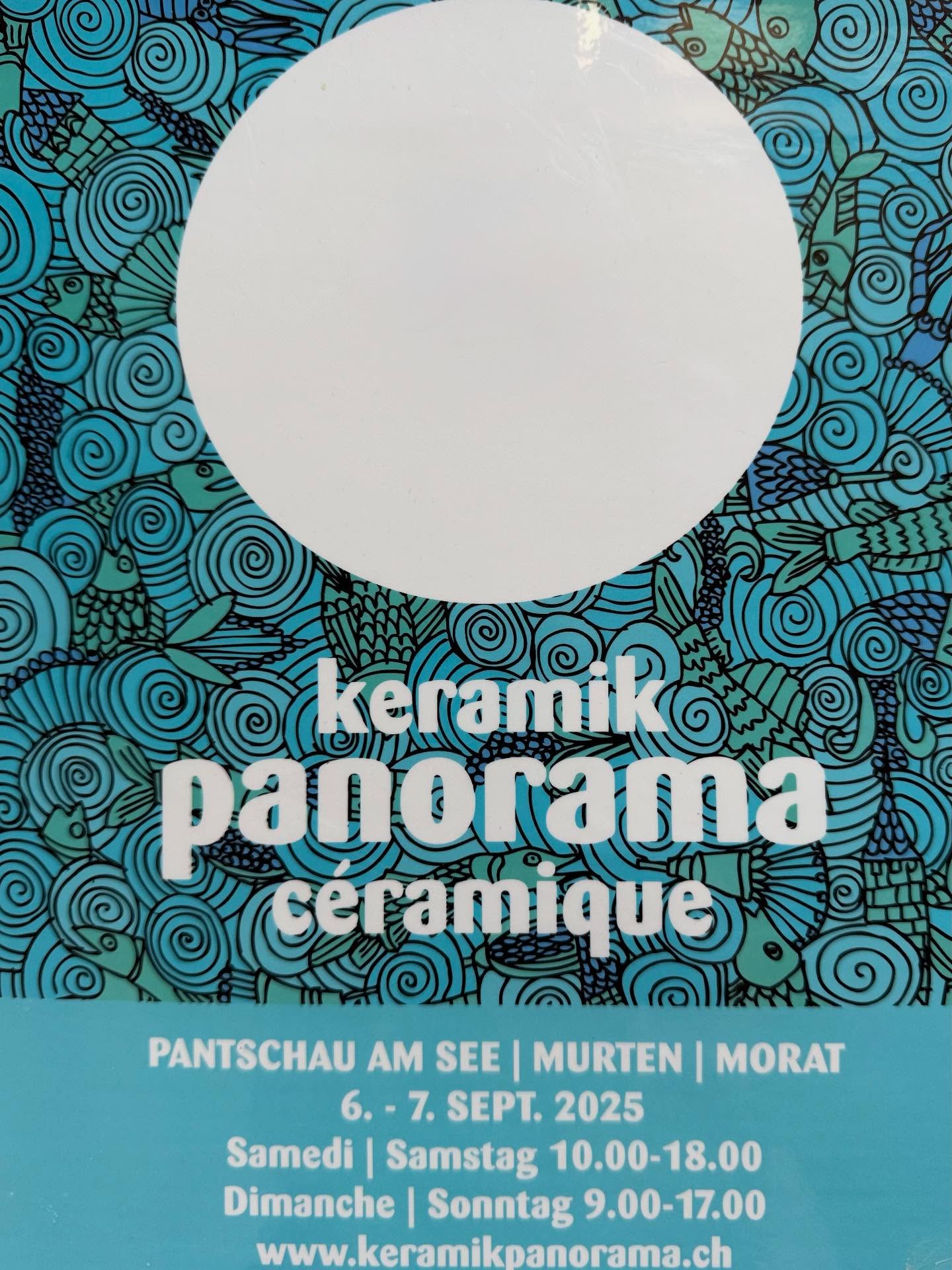 Le 6 et 7 septembre, je participe au marché de céramique PANORAMA , pantschau am see Murten- Morat. Samedi 6 de 10h00 à 18h00 et dimanche 7 de 9h00 à 17h00.
Au plaisir de vous y rencontrer. @keramikpanorama www.Keramiquepanorama.ch
