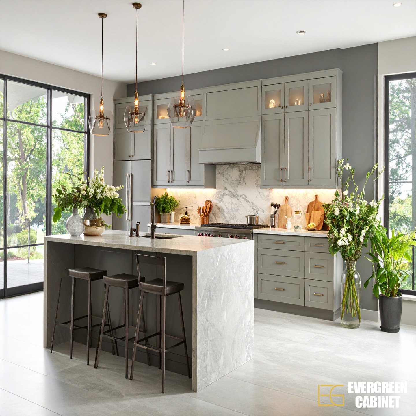 ✨ Elevate your kitchen with timeless elegance! ✨
Our Grey Shaker Cabinets bring together modern design and practical storage. Paired with a sleek waterfall island, marble backsplash, and warm lighting, this kitchen creates the perfect blend of style and function.
🌿 Fresh, bright, and inviting — designed to inspire your everyday living.
👉 Explore more cabinet styles at
www.evergreencabinet.com
#EvergreenCabinet #GreyShaker #KitchenDesign #ModernKitchen #CabinetInspiration #KitchenRemodel #HomeRenovation #InteriorDesign #KitchenGoals #CabinetWholesaler