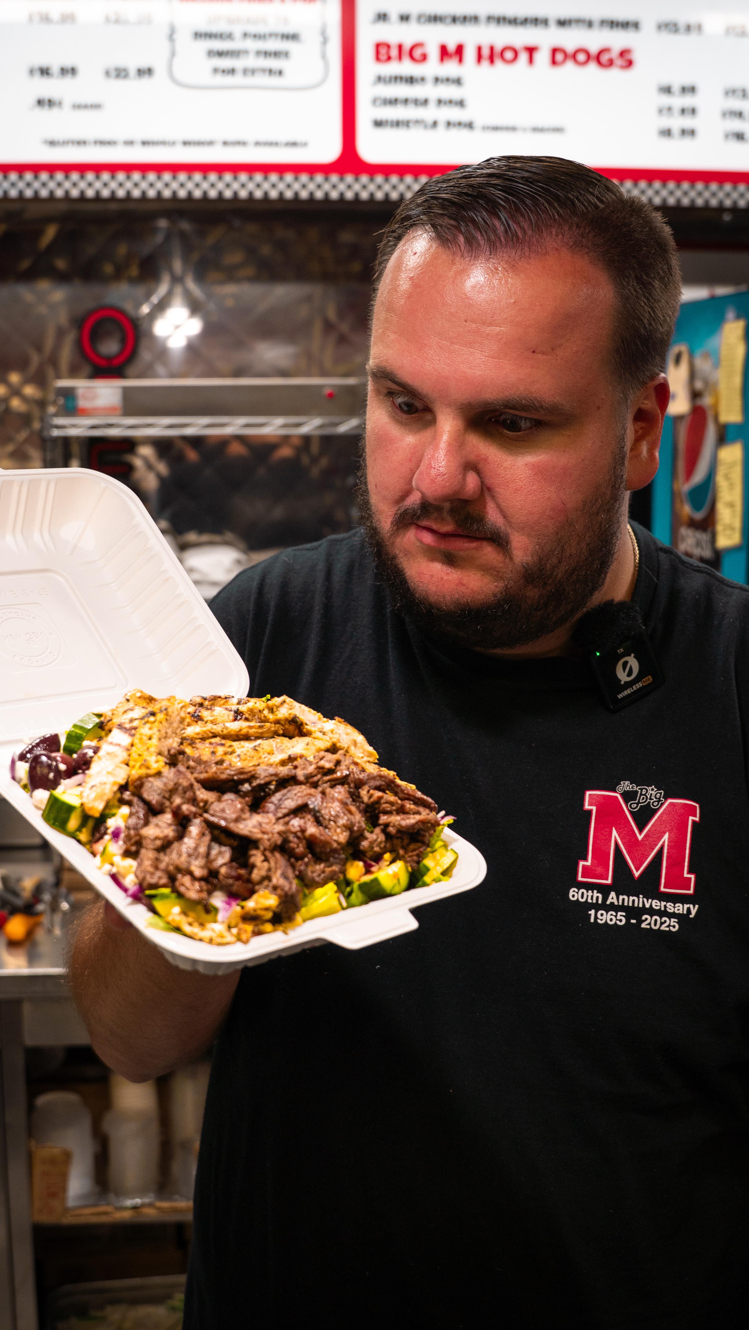 Over on our TikTok Mimi asked us to show her favourite order, so here it is. Steak or Chicken? Why not get both๐คฉ. This is the most elite salad you can get your hands on, with our secret family recipe Greek dressing.
#bigm #viralfood #greekfood #steak #chicken #durhamregioneats #salad