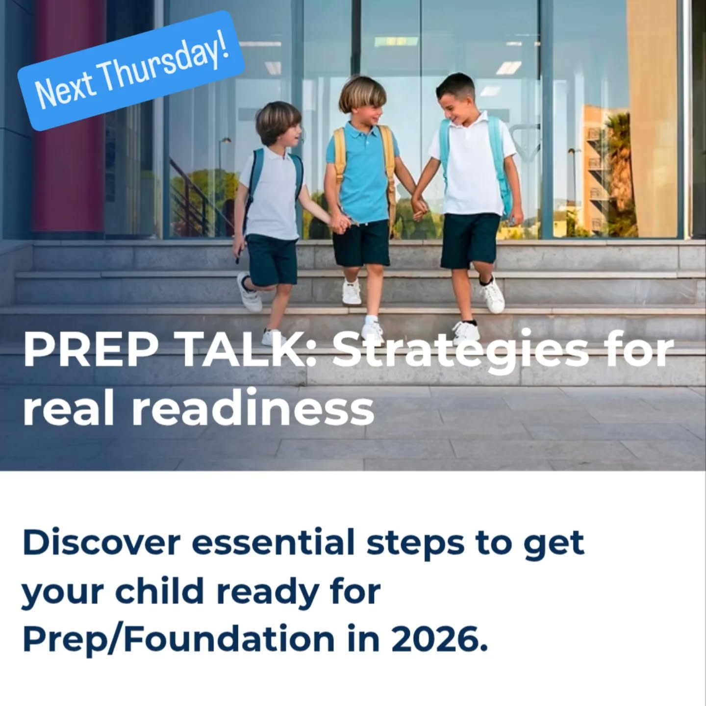 Is your little one off to prep/foundation next year?
Join us next Thursday evening to hear about what you can start doing now to help them be ready to thrive in school next year!
Recording available.
Book a spot via the link in our bio or at www.ghpsychology.com/preparingforprep
#australia #prep #startingschool #melbournepsychologist