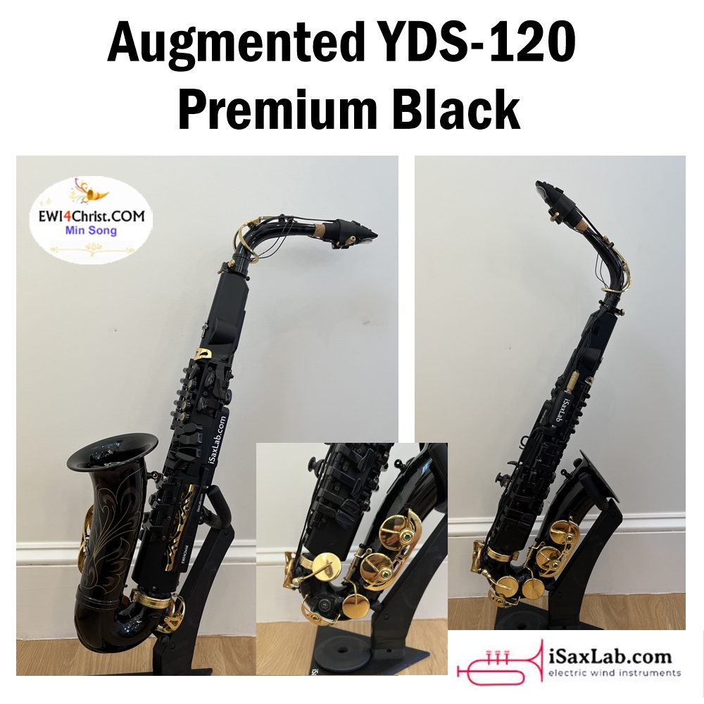I have developed a premium version of our augmented YDS-120(Gold version, Black version), featuring advanced enhancements including a bite sensor for vibrato, a teeth-trigger switch for growling effects, a portamento pad, a MIDI control button, an additional MIDI joystick, and a genuine alto saxophone bell. All MIDI signals are transmitted through a traditional 5-pin MIDI output.
With these upgrades, the YDS-120 has been transformed into one of the most functional and visually striking MIDI saxophones available.
To inquire about purchasing, please email me at isaxlab@gmail.com.
#windcontroller #ewi4christ #yds120 #isaxlab