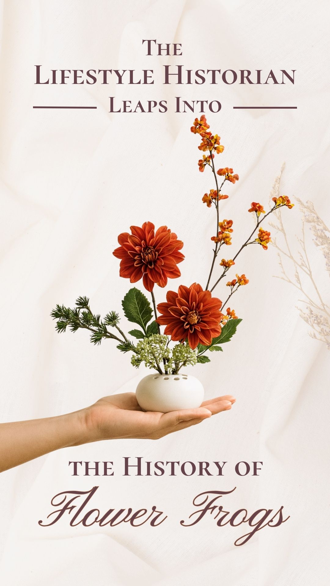 Before glass vases became standard in households, floral arrangements relied on ingenious tools to hold stems upright. Among the most charming are flower frogs. Known in Europe as flower bricks, these porcelain holders transformed the way flowers were displayed, elevating simple stems into miniature works of art.
Chinese artisans perfected the blue-and-white porcelain flower frog centuries ago. Painted in cobalt, their surfaces often depicted misty mountains, pavilions, and rivers, all scenes that embodied harmony between nature and culture. When exported to Europe in the 18th and 19th centuries, they offered Western households a glimpse of faraway landscapes while also serving as practical vessels for compact bouquets. One such example, found at @modernantiquarian, carries this dual identity: both a work of art and a tool of domestic life, rich with centuries of porcelain mastery.
Meanwhile, in the Netherlands, Delft potters adapted the form into their own decorative language. By the 17th century, during the Dutch Golden Age, the flower brick had become a centerpiece of the home. Their crisp blue-and-white brushwork borrowed inspiration from imported Chinese porcelain but introduced European patterns that were perfectly suited to display tulips, the most coveted bloom of the age. The Delft-style example also at @modernantiquarian reflects this legacy, its trapezoid form and pierced lid a reminder of Holland’s artistry, trade, and even tulip mania.
Both Chinese and Dutch versions help us to create and see beauty in everyday rituals.
Today’s LH Discovery 💡
The term flower frog only became popular in America in the early 20th century, when glass and ceramic manufacturers revived the form. Collectors believe the whimsical name comes from the way these objects often “sat” at the bottom of a bowl or vase, much like a frog in a pond. Some even marketed them as “floral savers,” promising that fewer stems were needed to make bouquets look full.
#thelifestylehistorian #LH #discoveries #learninghistory #historyfinds #ChinesePorcelain #BlueAndWhitePorcelain #Delftware #DutchGoldenAge #CeramicArtHistory #DecorativeArts #AntiquePorcelain #ModernAntiquarian