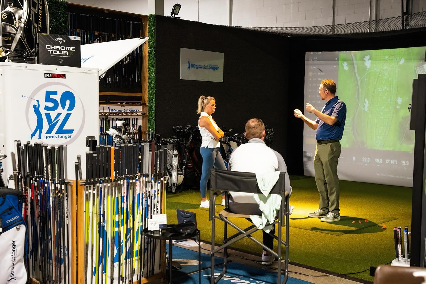So many ways to benefit from a Golf Club Fitting.
• Properly fitted clubs = better performance – maximize distance, accuracy, and consistency.
• Clubs tailored to your swing – length, lie angle, shaft flex, and grip size matched to you.
• Improve ball flight – reduce slices, hooks, or ballooning shots.
• Consistency across the bag – ensure every club complements the others.
• Comfort & confidence – clubs feel natural in your hands, boosting confidence over shots.
• Avoid injury – correct shaft weight and grip size reduce strain on joints and muscles.
• Value for money – invest in clubs that actually suit your game, not just off-the-rack.
• Faster improvement – equipment supports your practice and lessons for quicker progress.
• Personalized experience – unique to your swing speed, body type, and playing style