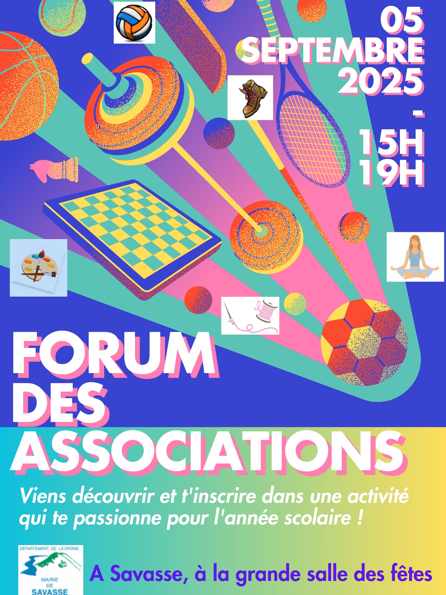 Le Boxing Club Savasson sera présent au forum des associations de Savasse ! 🥊
📅 Vendredi 5 septembre 2025
🕦 15h à 19h
📍 Grande salle des fêtes de Savasse
Venez nombreux ! 💥🥊