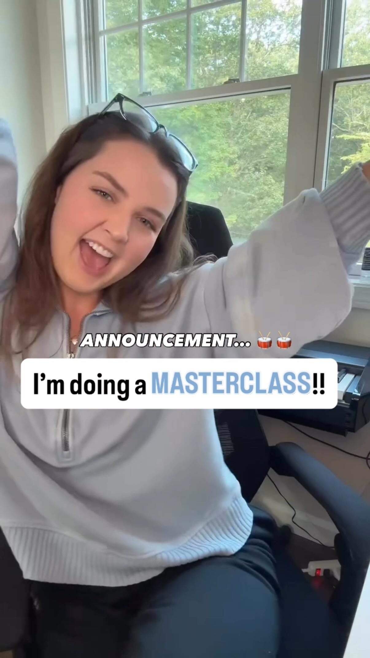 Sooo excited for this! 🥳🥳
This is a great chance for you all to get started on reclaiming your voice and finding total balance in mind, body, and spirit! 🥹🥹🥹
❗️More info and sign up link on MONDAY
Comment  MASTERCLASS” if you’re interested!
Xo,
Emily 💕