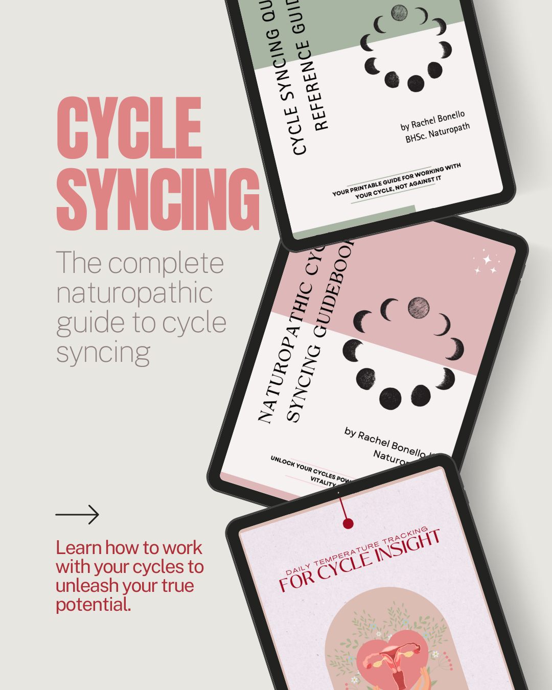 🌸 Your Cycle, Your Rhythm, Your Toolkit 🌸
I’m so excited to share something I’ve been lovingly putting together for women who want to tune into their bodies, honor their cycles, and thrive in every phase.
The Cycle Syncing Bundle is your all-in-one digital toolkit, designed to guide you through understanding your menstrual cycle, tracking your energy, and aligning your nutrition, movement, and self-care with each phase.
What’s inside?
✨ Cycle Syncing Workbook – 28 pages of guided exercises to track your cycle, mood, and energy.
✨ Quick Reference Guide – Easy-to-use tips for each cycle phase.
✨ Basal Body Temperature Handout – Learn how to chart ovulation and monitor fertility naturally.
Whether you’re new to cycle syncing or want a structured, practical toolkit, this bundle makes it simple to connect with your body, reduce PMS, and support hormonal balance.
💻 Instantly downloadable and ready to use digitally or in print.
Your cycle isn’t just about menstruation, it’s about your energy, creativity, and wellbeing each day of the month. Let this bundle be your guide.
Hit the link in bio and head to 'eBooks & Courses' under the 'SHOP' tab to grab yours✨
Rach xx
P.S This is the first of many digital resources I hope to create for women’s health and wellness. I’ve poured a lot of care into this bundle, but please bear with me if you encounter any hiccups with downloading or accessing the files. I promise to address any issues promptly.
DM me if you run into any issues, your experience matters to me!