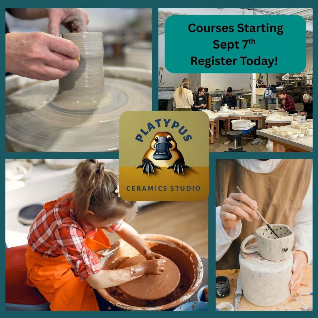 Our fall pottery courses are just around the corner, starting September 7th with on going registration.
Whether you're a complete beginner or looking to refine your skills, our Studio Ceramics courses are the perfect place to learn and create. We're all about providing a patient and encouraging environment where you can truly explore the art of ceramics.
What makes our courses special?
• A fully equipped, modern studio with everything you need.
• An awesome selection of forms and moulds for all you handbuilding enthusiasts.
• Unlimited open studio time with instruction! That's right—practice as much as you like during the 6 weeks to really get in the groove.
• A huge variety of glazes, underglazes, and underglaze transfers to bring your unique vision to life.
We have classes for both adults and children, so it's a great activity for everyone. Come join our creative community and discover the joy of making something with your own hands.
Spaces fill up fast, so check out our website to learn more and sign up today! www.platypusceramics.com
#PotteryClass #Ceramics #Pottery #StudioLife #Handmade #ArtClass #FallCourses #GetCreative #ClayArt #PotteryForKids #PotteryForAdults #yyc #braggcreek #cochrane #foothills #rockyviewcounty