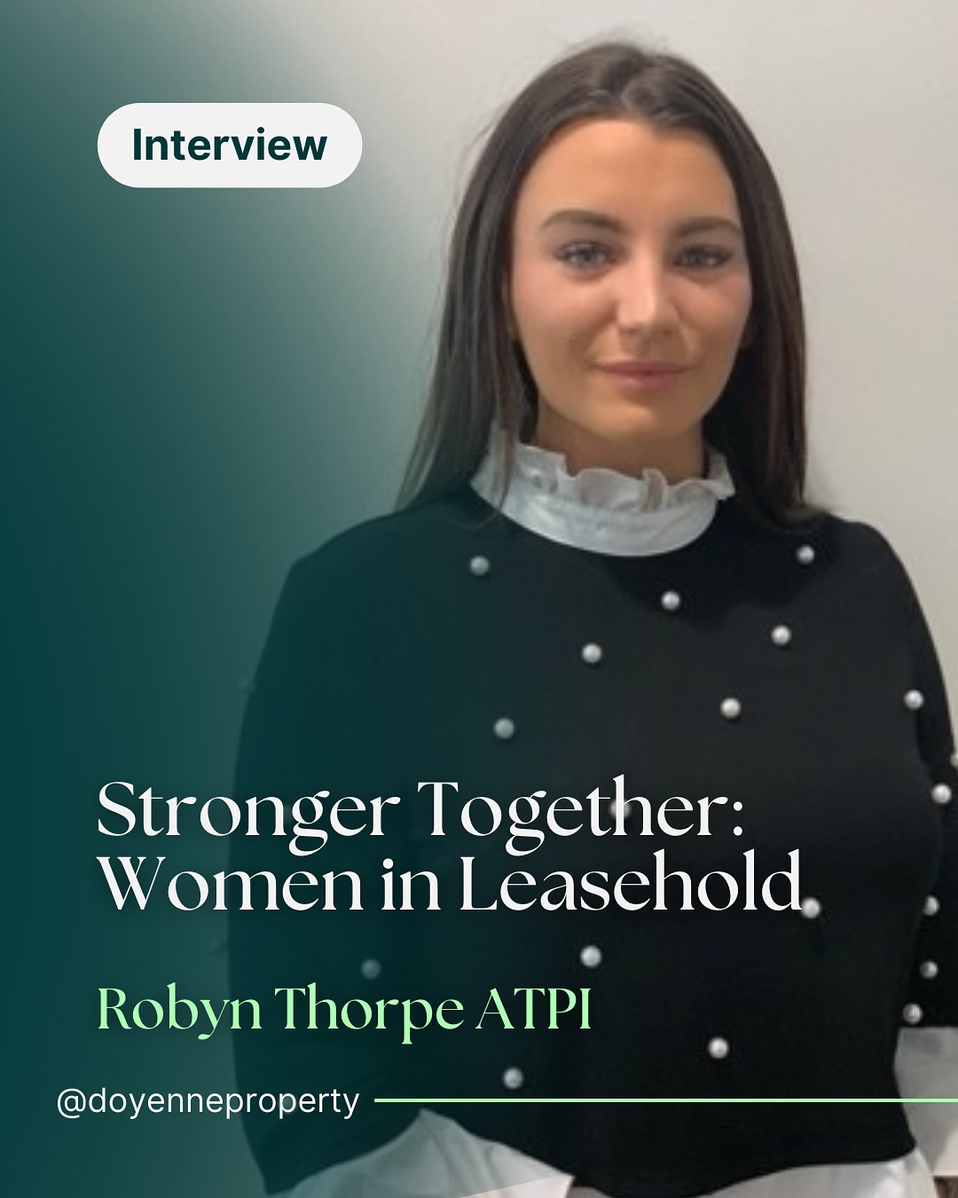 Meet @robyn__thorpe a Trainee Property Manager already making her mark in the block management sector.
From completing a two–year roof project to celebrating her Level 3 qualification, Robyn’s drive to keep growing is clear. She shares how women bring resilience, capability, and fresh perspectives to the industry and why believing in yourself is the key to thriving.
Read Robyn’s full story as part of our “Stronger Together: Women In Leasehold” series on the Doyenne website.