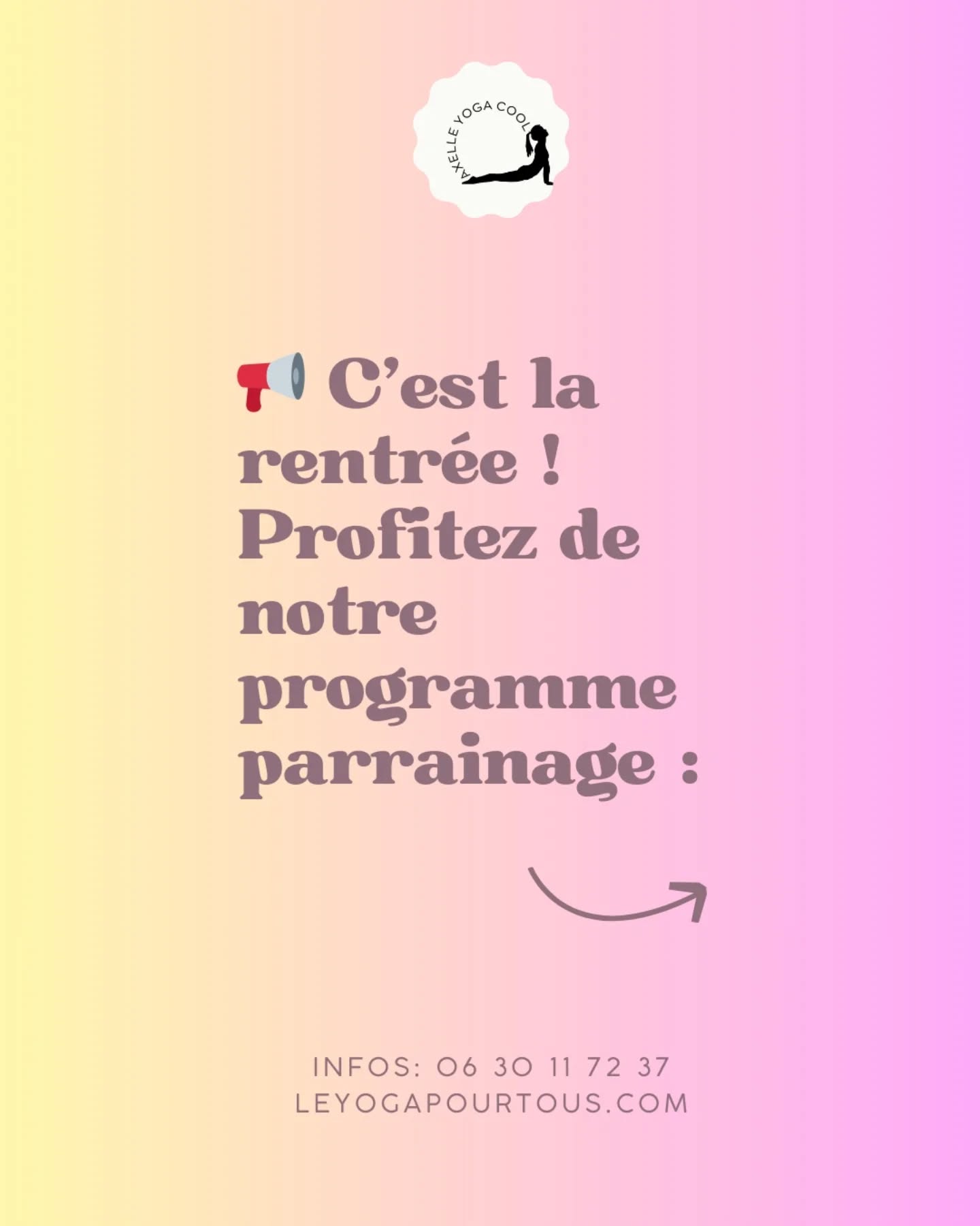 Parce que venir avec des copines est souvent une surplus de motivation, je lance un petit programme fidélité pour la rentrée 🔥
Tague tes amies yogis, plus on est de fou plus on rit
Début des cours le 15 septembre
A bientôt sur les tapis 😘
#yogalesconches #yogalongevillesurmer #longevillesurmer #saintbenoistsurmer #yoga #yogalatranchesurmer #friend