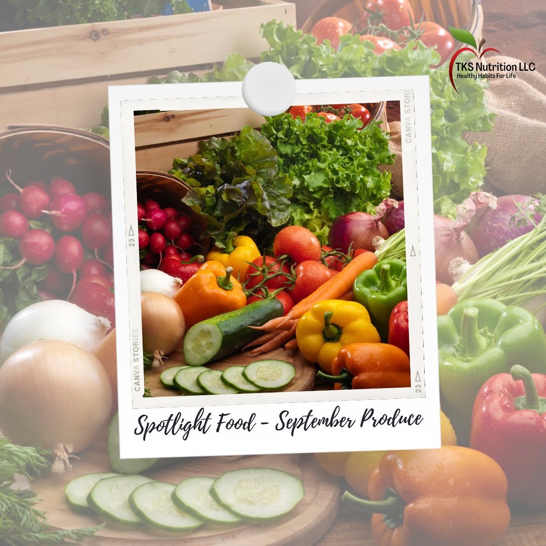 🙌Spotlight Food 🙌
September Produce
🍂 “September in Delaware brings the best of both worlds — crisp apples, sweet pears, late-summer tomatoes, and the first pumpkins and squash of the season.
Choosing local produce means fresher flavor, more nutrients, and direct support for our farmers (plus it’s easier on the environment 🌎).
Eating seasonal produce benefits you by:
🥗 Encourages variety – Rotating produce by season gives you a wider range of vitamins, minerals, and antioxidants throughout the year.
💸 More affordable – Seasonal, local produce is often less expensive because it’s more abundant.
#EatSeasonal #SeasonalEating #FarmToTable #EatLocal #DelawareProduce #SupportLocalFarmers #FreshFromTheFarm
#healthy #foodie #nourish #nutrition #tksnutritionllc #privatepracticerd #privatepracticedietitian #healthyhabitsforlife #nutritiontip #eattherainbow #foodasmedicine #healthyeating