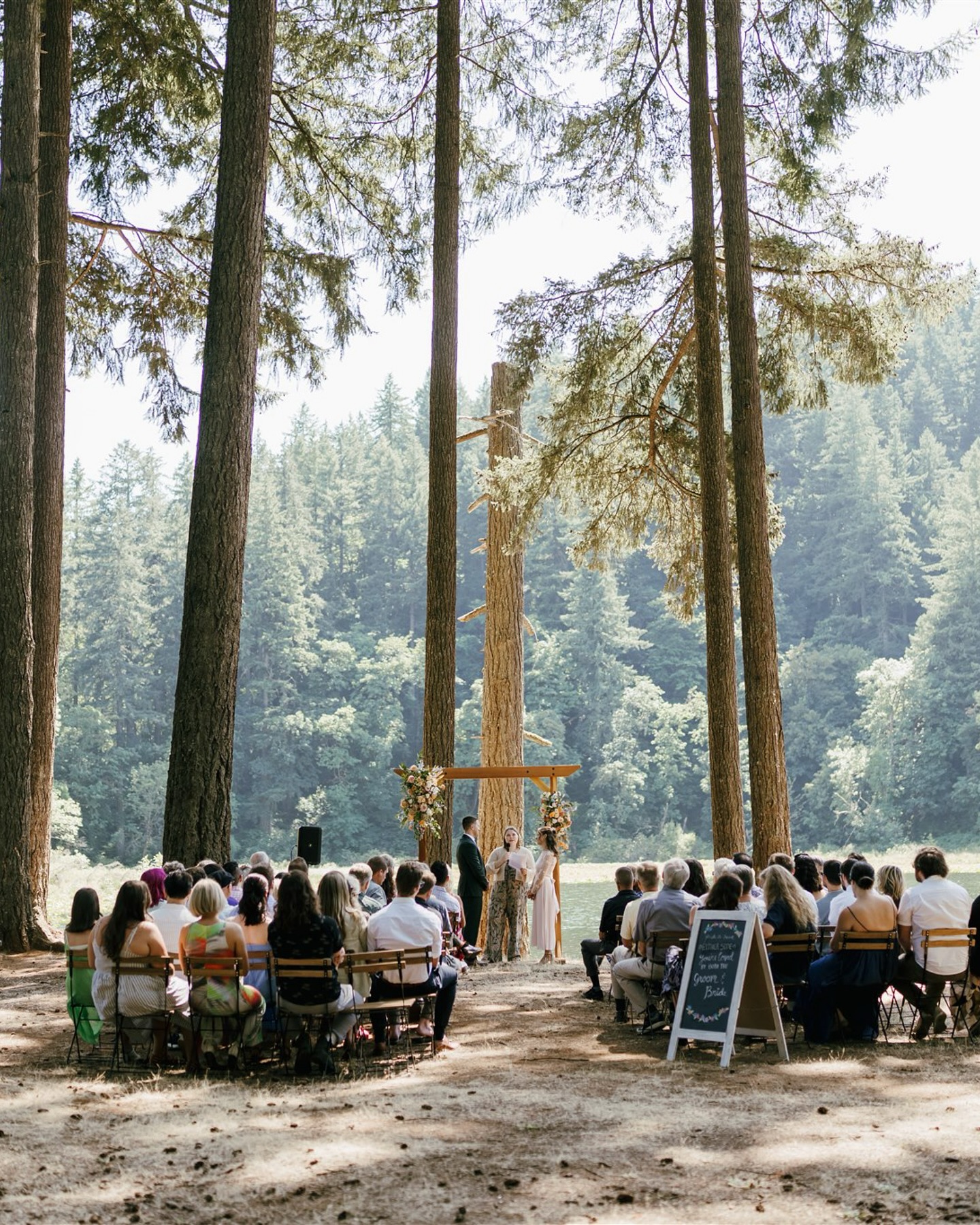 Here’s to more forest weddings
