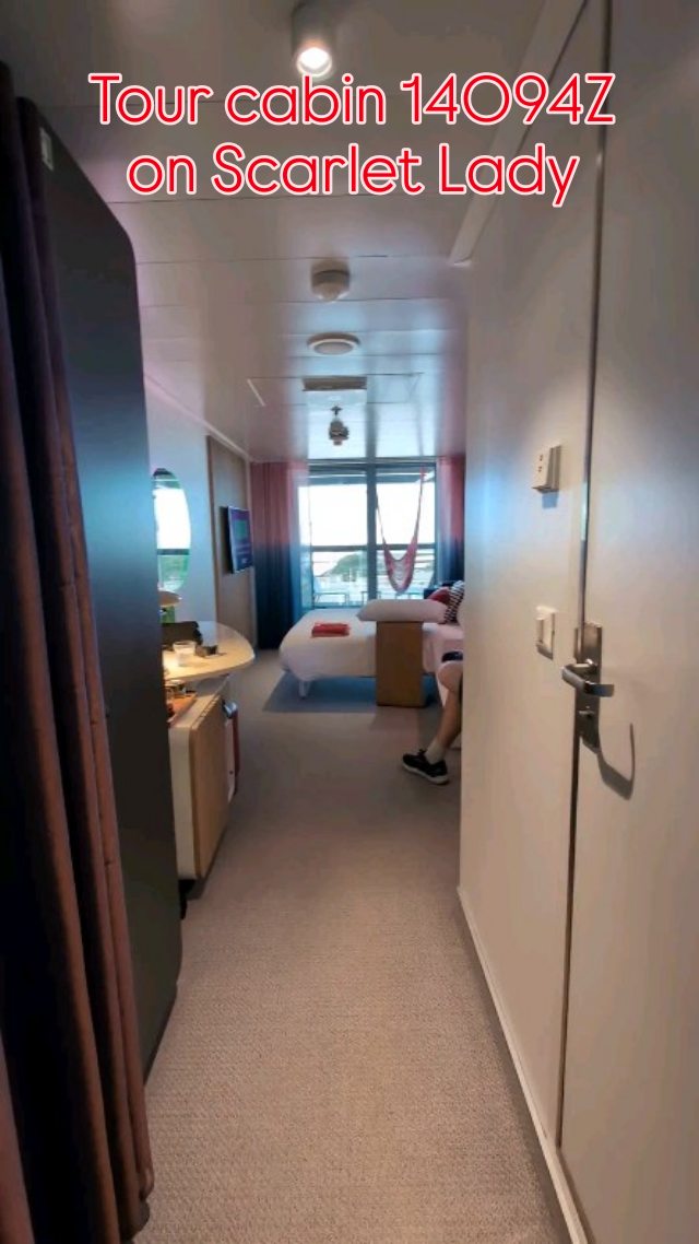 Balcony Cabin 14094Z on the Scarlet Lady 🚢✨
Virgin Voyages does things a little differently... sleek design, a smaller bathroom than we’re used to, and the ultimate balcony perk: a hammock. 🪢🌊
Honestly, every cruise ship balcony cabin should come with one. Would you spend all day out there?
📍 Virgin Voyages Scarlet Lady
Link in bio for more cruise tours + travel tips ✈️
#VirginVoyages #ScarletLady #CruiseLife #BalconyCabin #CruiseTips #TravelTok #SuiteLife #CruiseVibes #TravelCouple