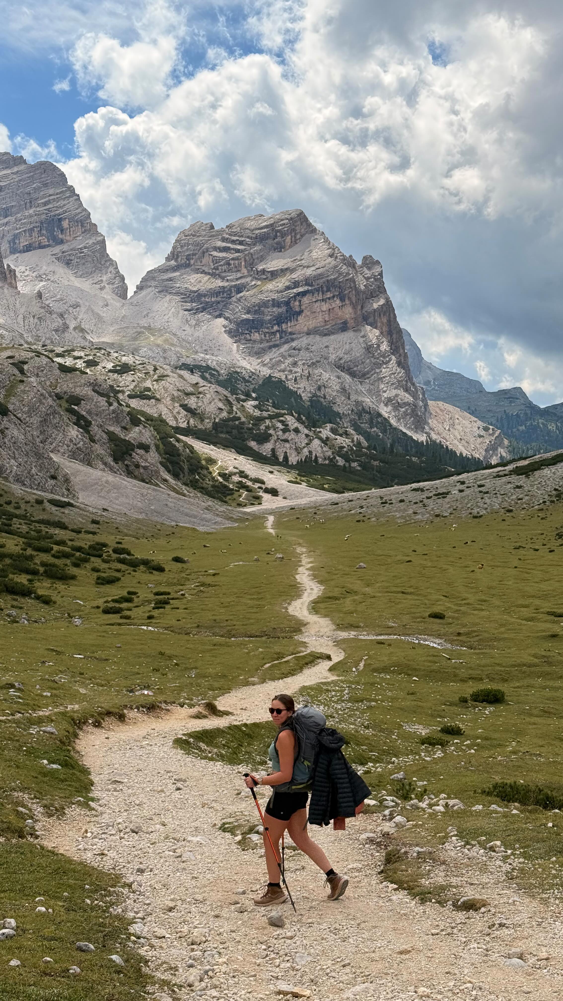 Left a little piece of my soul in these mountains 🤍 #hiking #dolomites #dolomiteshiking