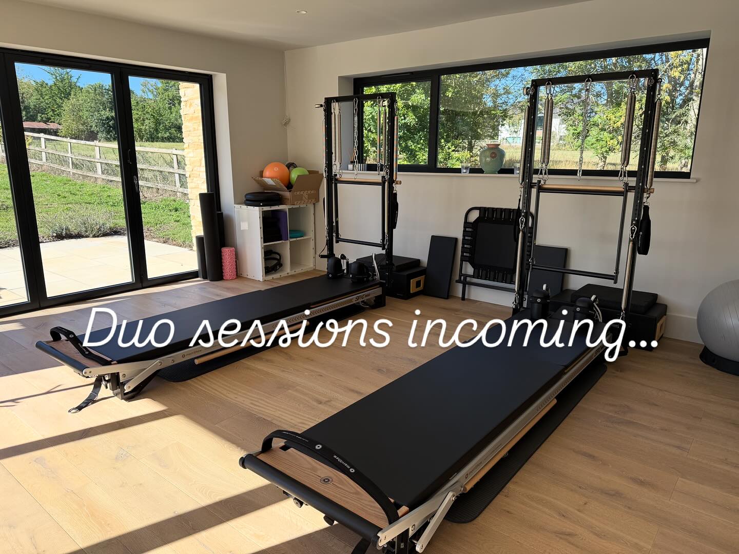 Yesterday was a good day…my eldest turned 12, I became a STOTT certified instructor and my new reformer machine arrived! Topped off with today’s sunshine!
