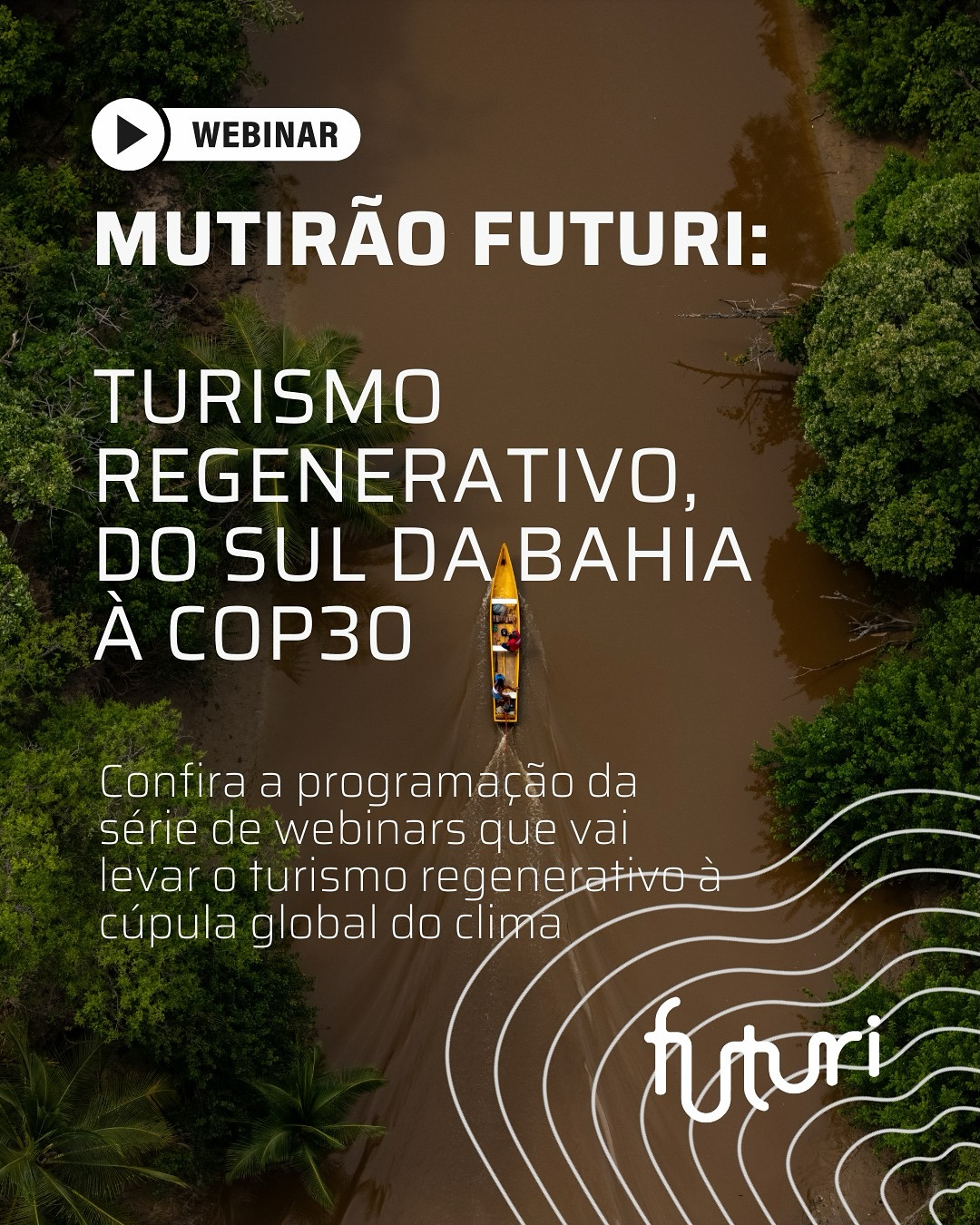 🌎✨ Turismo que regenera, inspira e conecta o Brasil à COP30 Vem aí o Mutirão Futuri: Turismo Regenerativo, do Sul da Bahia à COP30 💚 Uma série de 4 webinars que mostram como ciência, saberes ancestrais e comunidades locais estão transformando o turismo em força para o clima e para futuros desejáveis. 📅 Confira a…
