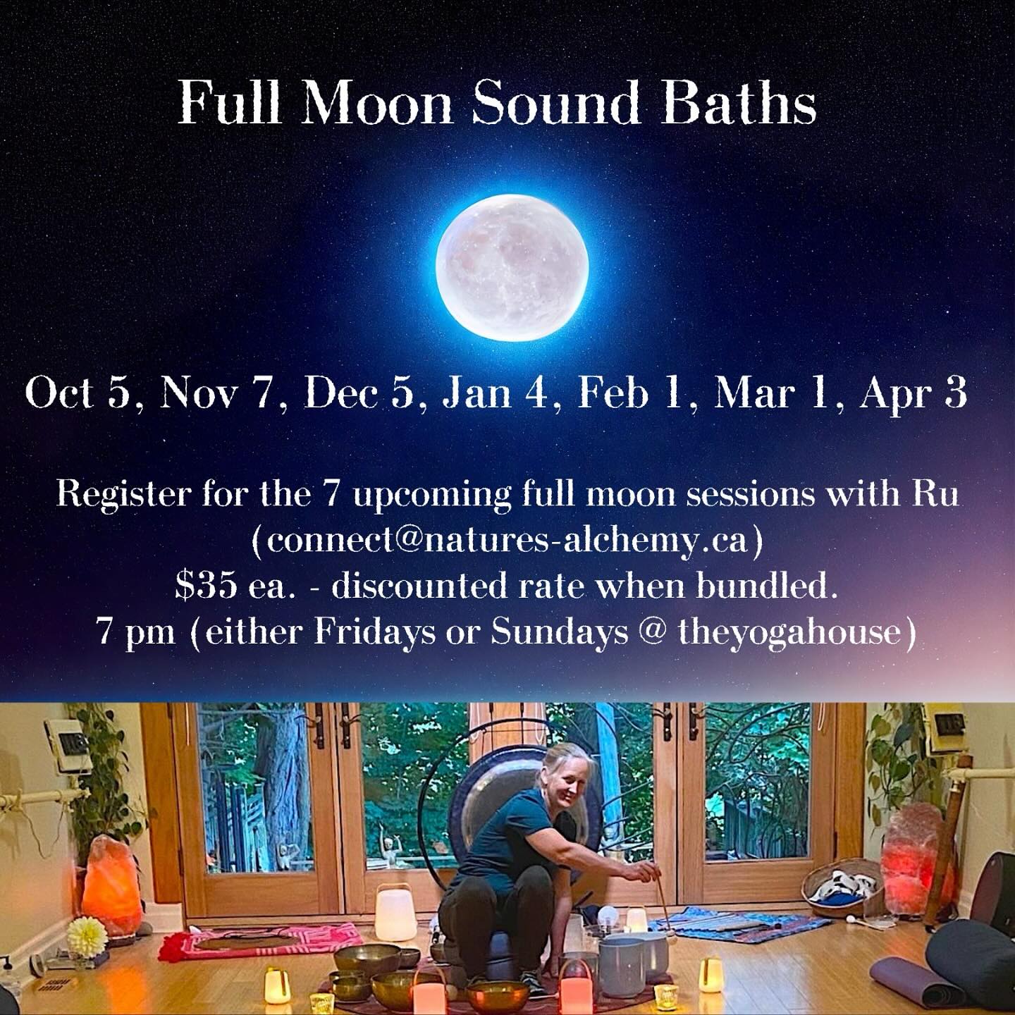 Such a beautiful full moon evening last Sunday to celebrate new beginnings with the lunar eclipse and full moon. Thanks to all who joined. Hosting these through the winter months. Please DM to register.