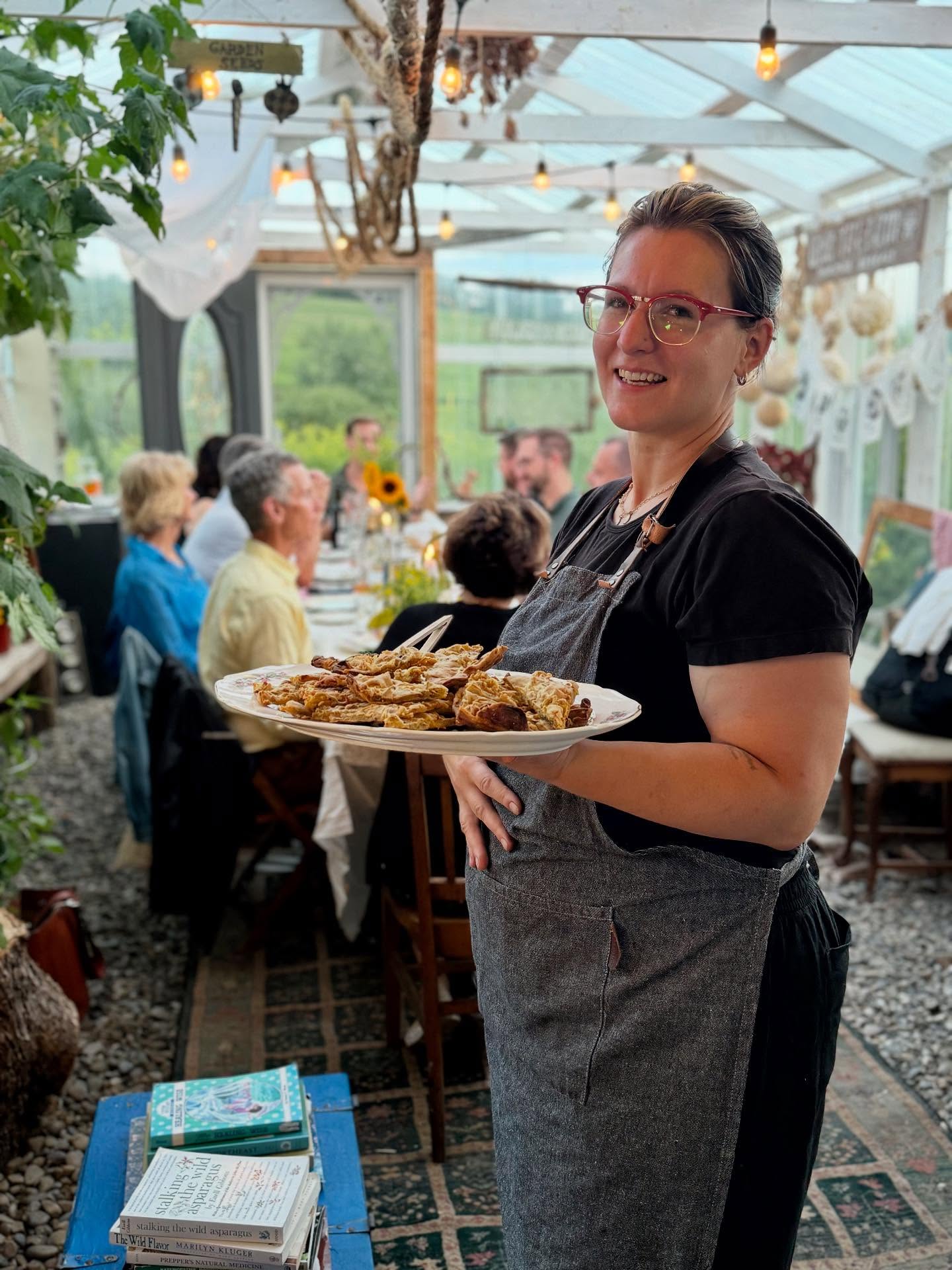 We are only 10 days away from my next Greenhouse Gathering. Join me at my favorite space on the Little Yard Farm homestead for a 5 course meal celebrating connections to food and community. Pay-What-You-Can sliding scale tickets still available! https://www.littleyardfarm.com/greenhouse-gatherings