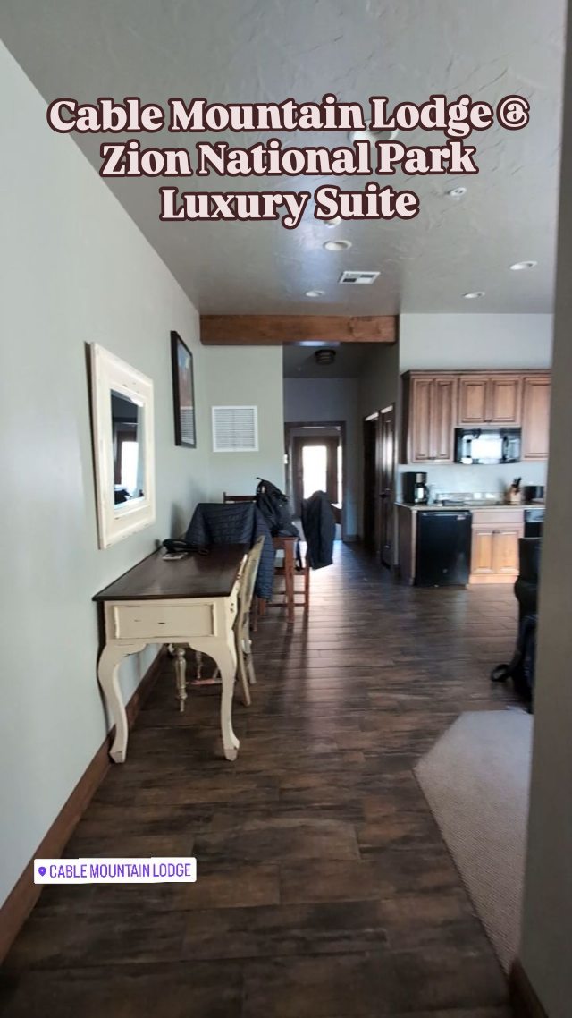 Luxury + serenity just steps from Zion National Park 🌄✨
Our stay at Cable Mountain Lodge was everything we needed:
🛏️ A suite with a private balcony
🛁 Spacious bathroom
🍳 Kitchenette for easy meals
🛋️ Living room with plenty of space to relax
If you’re visiting Zion and want comfort and convenience, this spot is hard to beat. Would you choose to stay right next to the park entrance?
📍 Cable Mountain Lodge, Springdale, Utah
Link in bio for more travel stories + guides ✈️
#ZionNationalPark #CableMountainLodge #UtahHotels #LuxuryTravel #NationalParks #SuiteLife #HotelTour #UtahTravel #TravelCouple #TravelTok