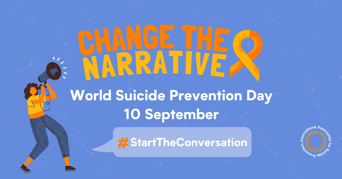 Celebrating Hope & Healing 💛World Suicide Prevention Day 💛
#starttheconversation🎗️#changethenarrative