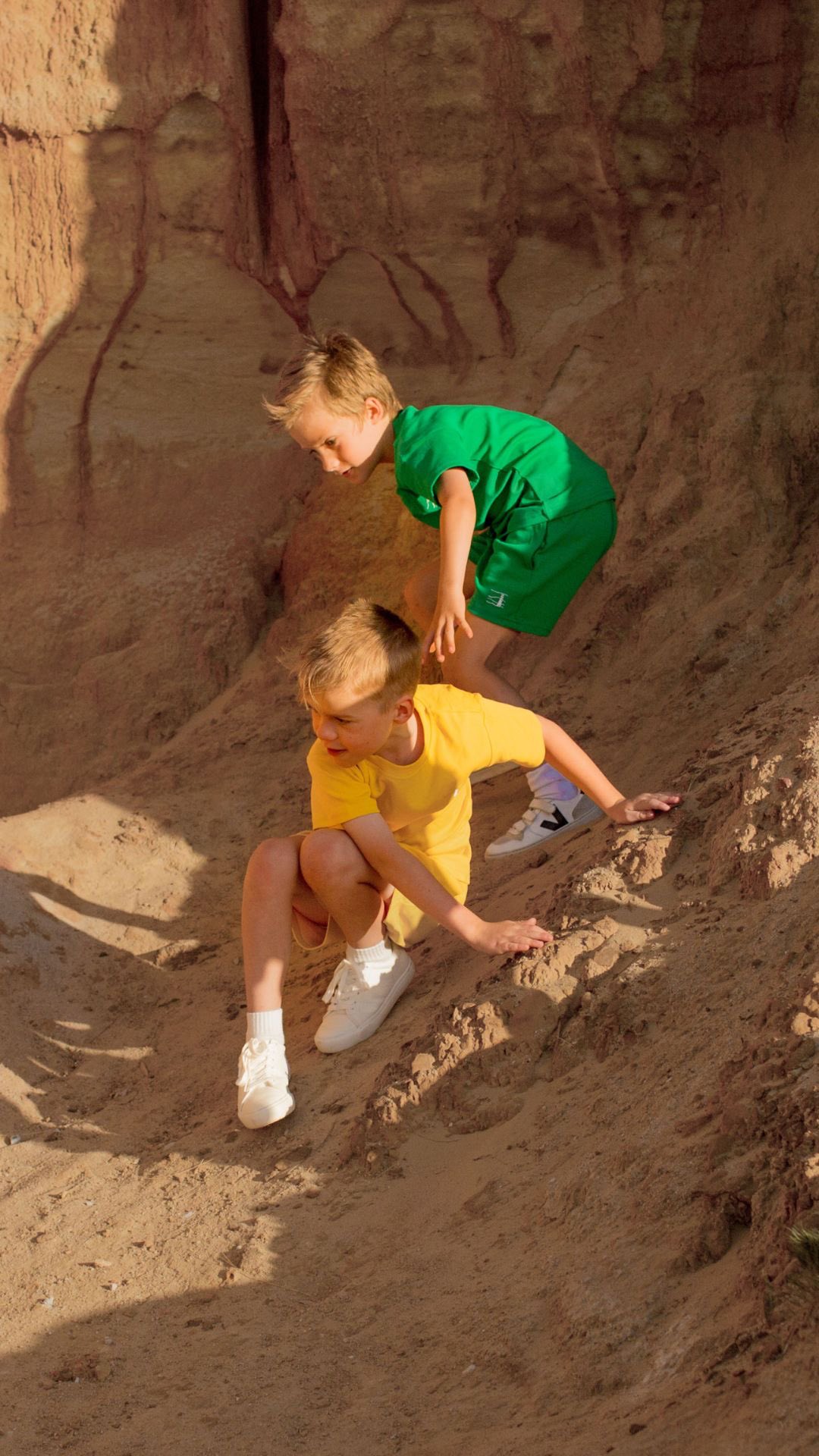 ❌ Problem: Kids in beige or muted clothes blend into the background, making them harder to spot in busy places.
✅ Solution: Bright monochrome sets from My Bright Tyke make your child instantly visible — giving you peace of mind every time you step out.
✨ Safety starts with being seen.
👉 Shop the collection today.