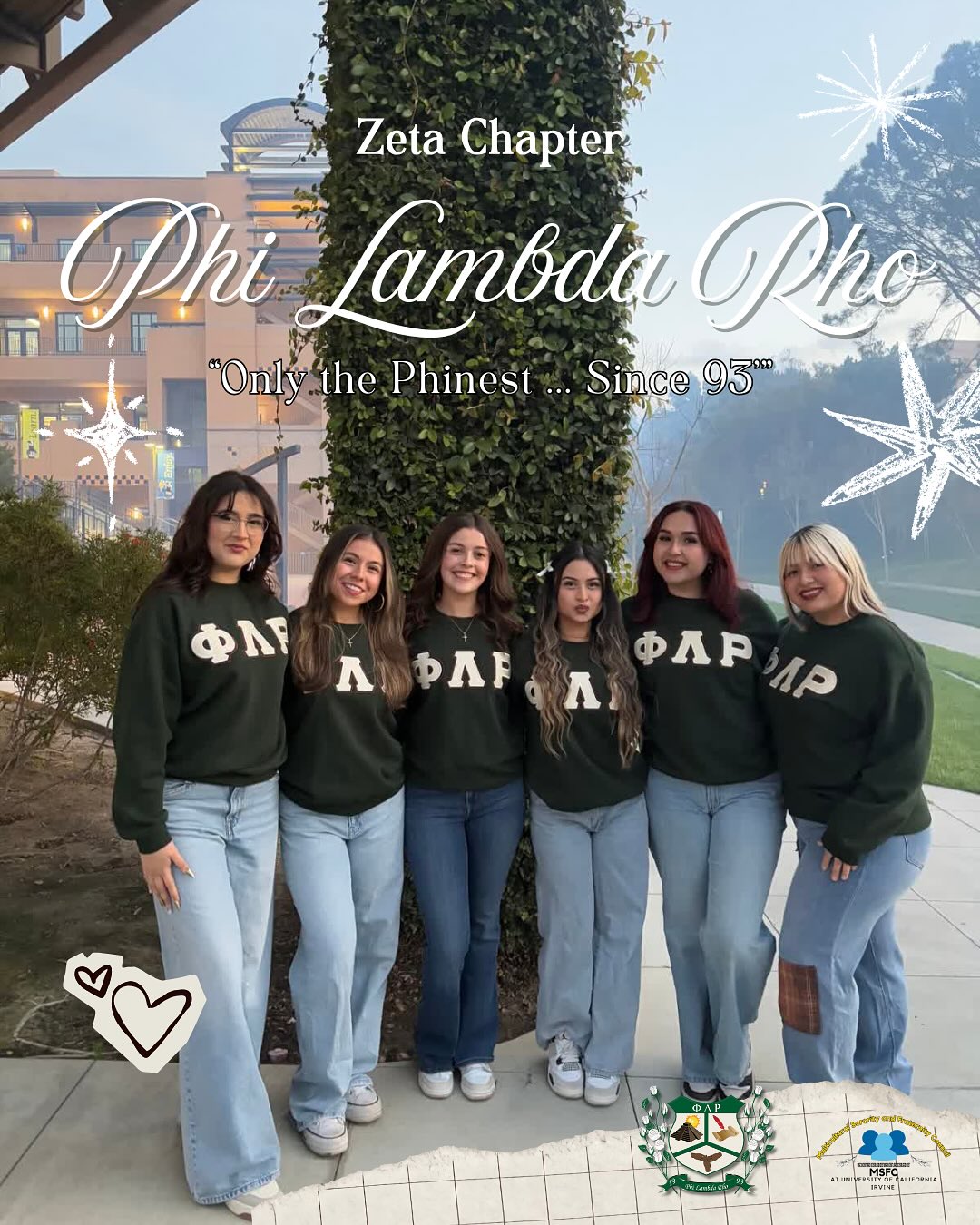 Meet Phi Lambda Rho.𖥔 ݁ ˖
⋆。💌°✩ ──────
#msfc #sorority #fraternity #irvinemsfc #sfl #irvinesfl #uci #ucisfl #ucimsfc #irvine #universityofcaliforniairvine