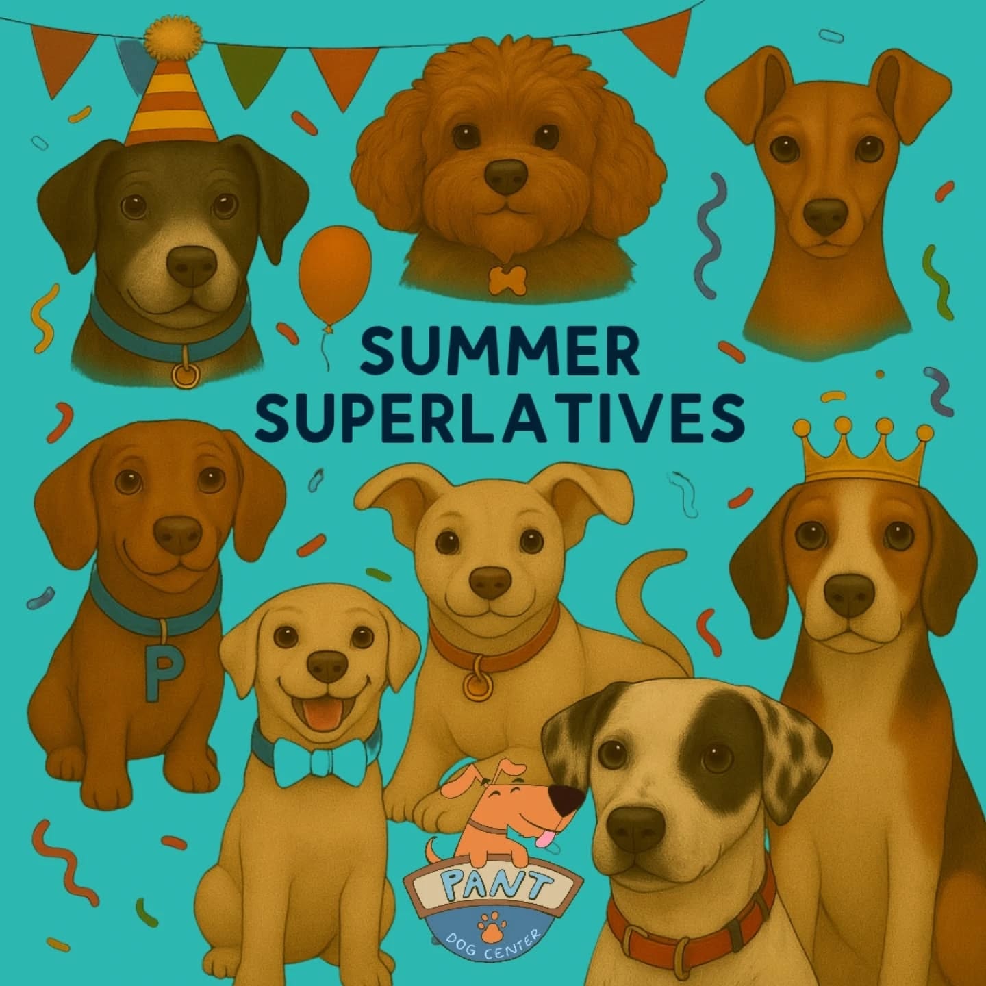 Celebrating our Summer Superlatives 🏆☀️ From “Most Likely to Meet You for Brunch” to “Drama King Award” and “Wordle Champion,” our pups (and people!) are showing off their unique personalities. Who’s your pick for the next big star?
#SummerSuperlatives #PantDogCenter #HappyDogsDaily #FunDogAwards #DogDayCareLife #PuppyPlaytime