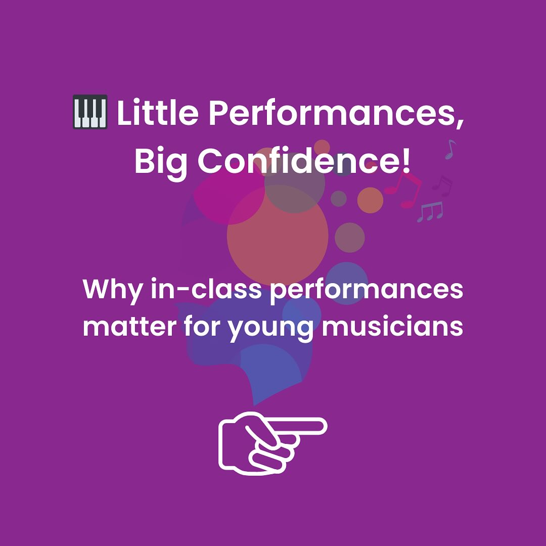 ✨ Little Performances, Big Confidence ✨
One of the best things about learning piano in a group is that students get to share their music with each other all the time. These small, in-class performance moments help kids: