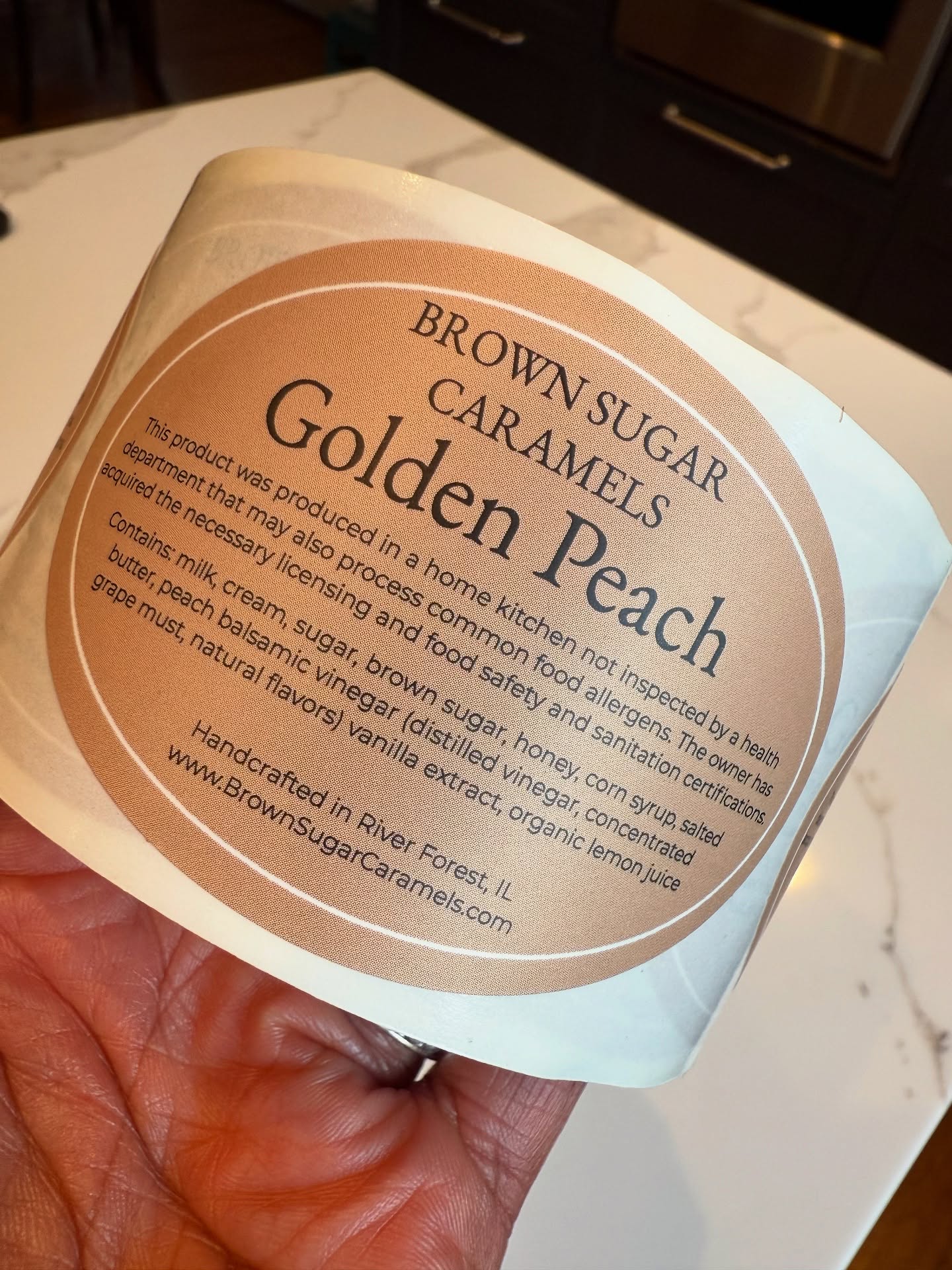 Yesssssss PEACH!!! 🍑 #PeachCaramels #HandcraftedDecadence #BrownSugarCaramels #OMGmoments