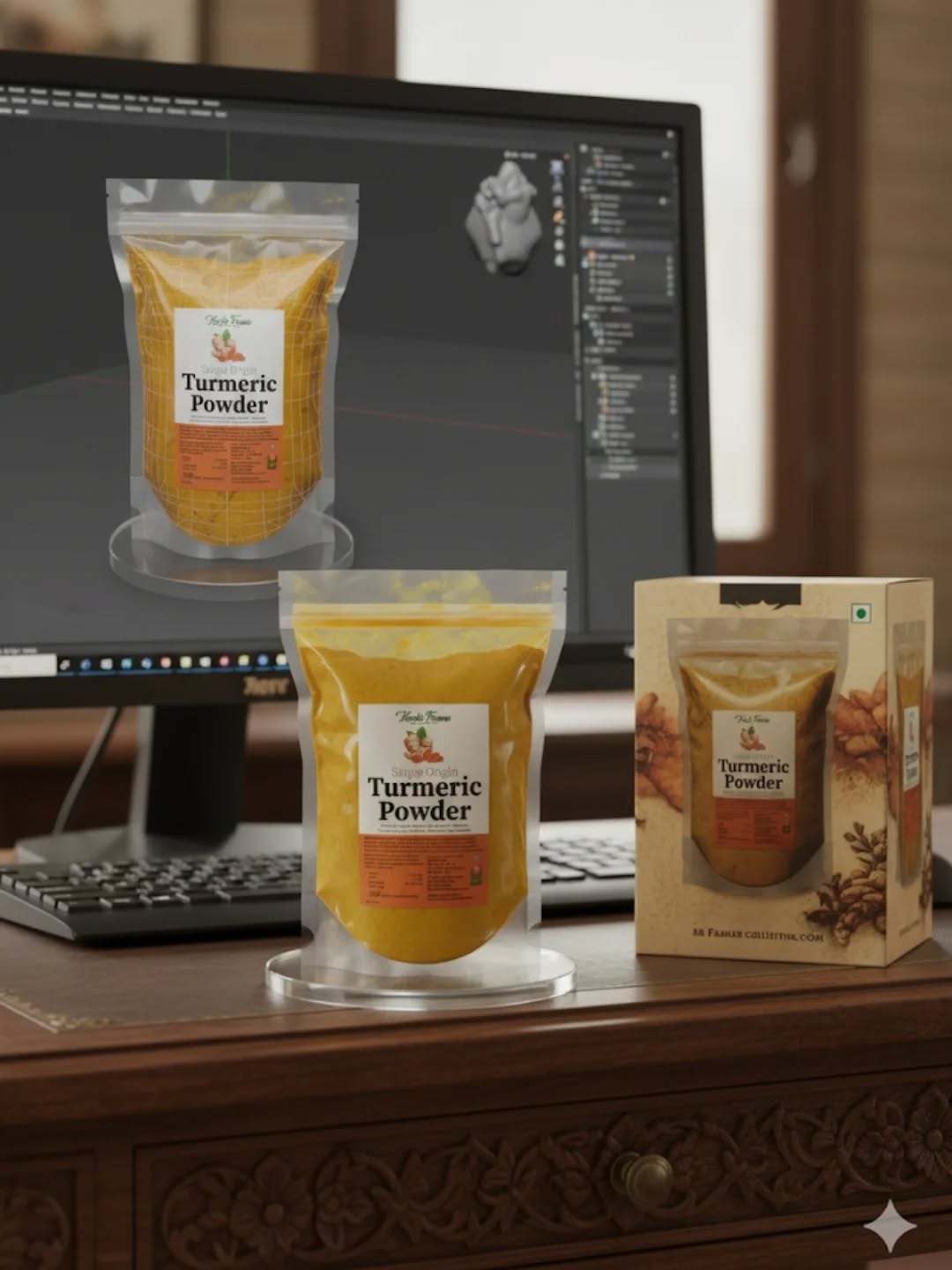 Testing the ai trend.
#trend #3dmodel #geminiai #ai #KashiFarms #turmericpowder