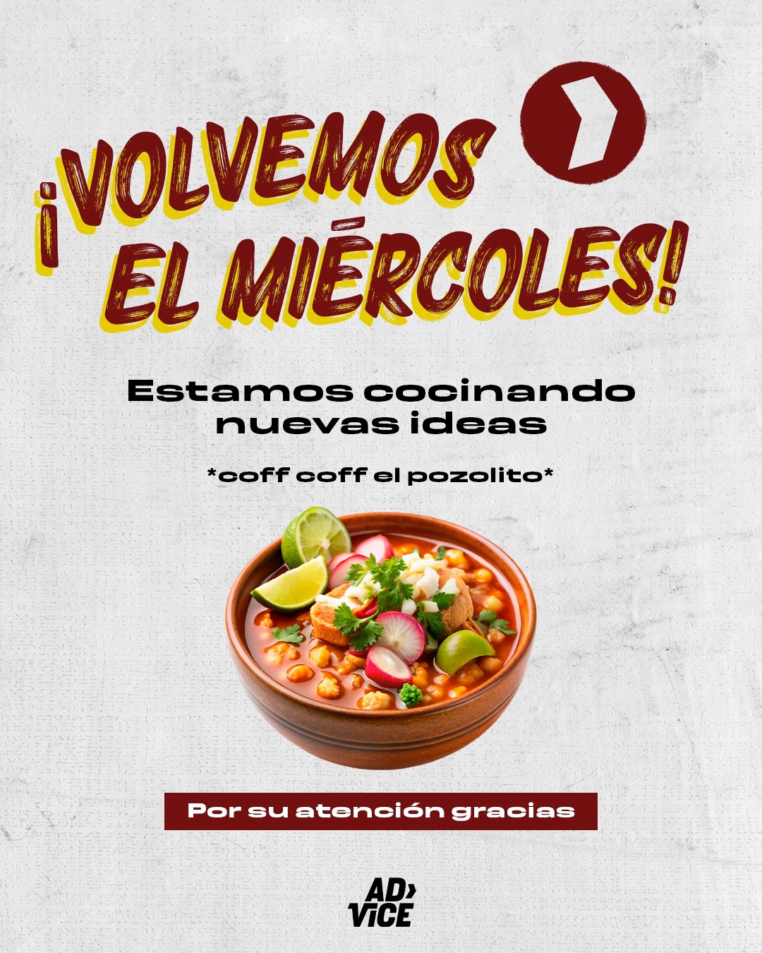 En Advice nos tomamos en serio cada uno de nuestros proyectos: desde las grandes ideas, hasta el pozole del 15.
#Advice #Advice #CreatingYourNextMove #Creatividad #15deSeptiembre #VivaMéxico